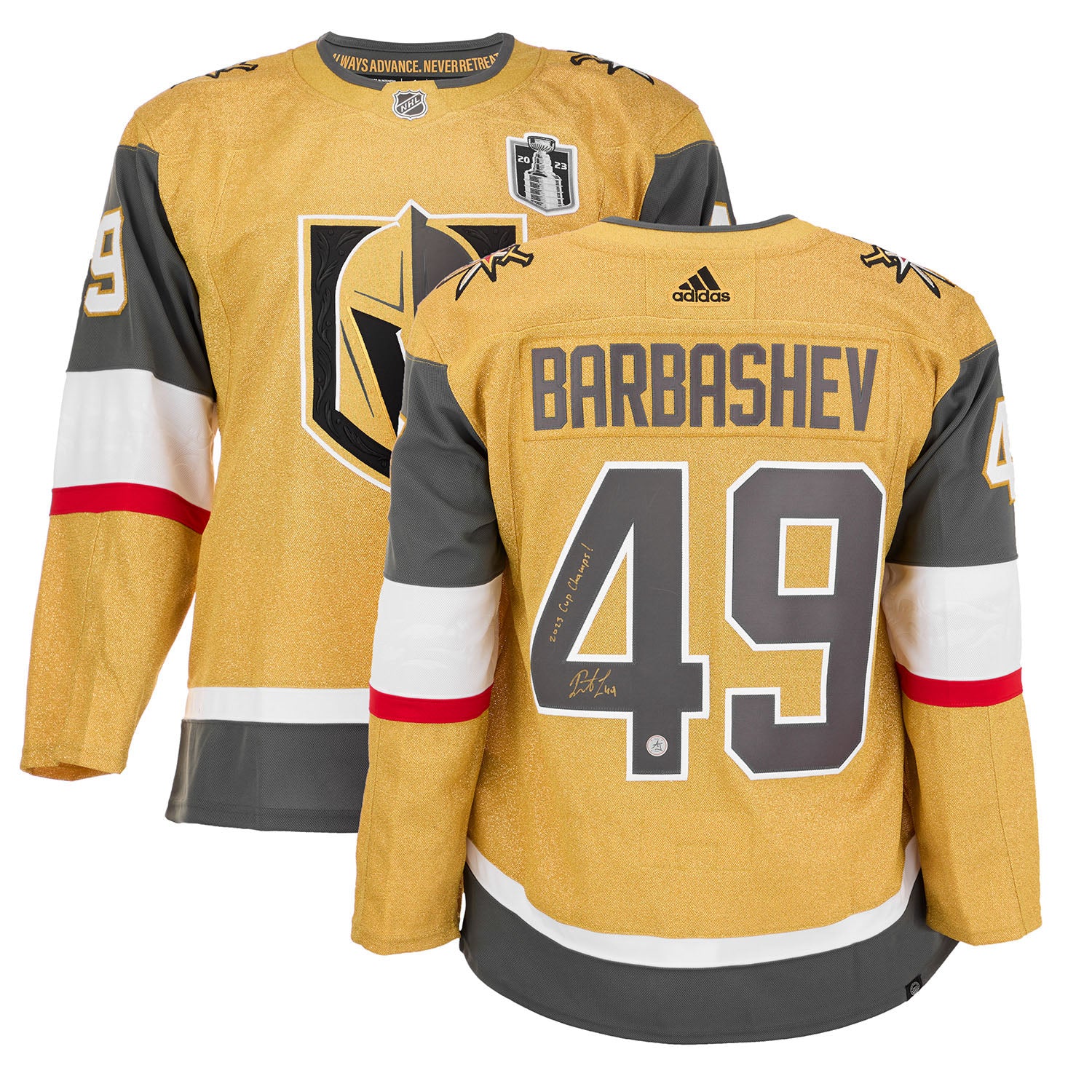 AJ Sports | Ivan Barbashev Vegas Golden Knights Signed 2023