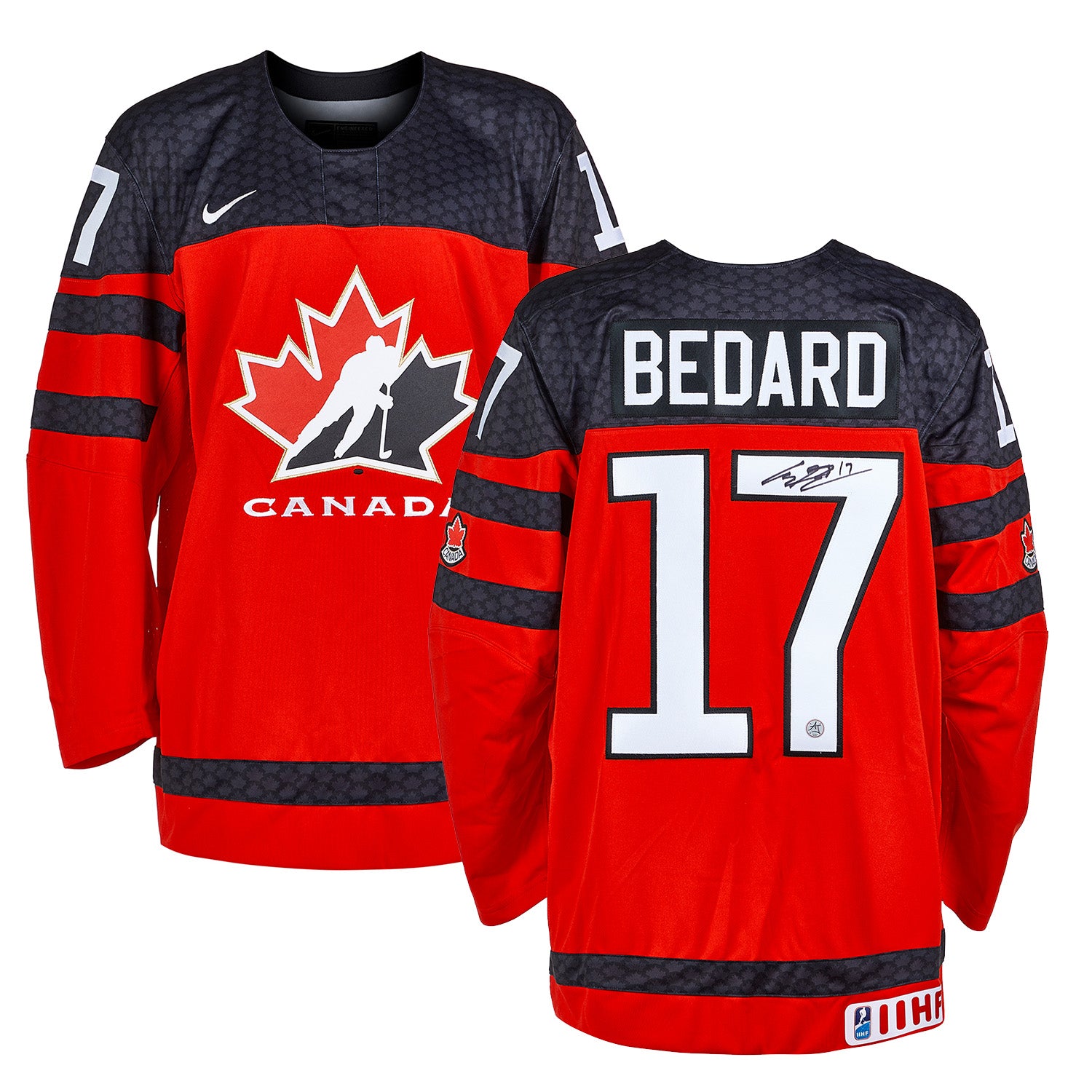 Connor Bedard Team Canada Signed & Inscribed '2023 WJC Gold' Nike