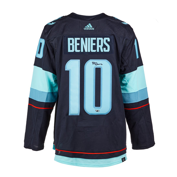Matty Beniers Autographed Seattle Kraken adidas Jersey