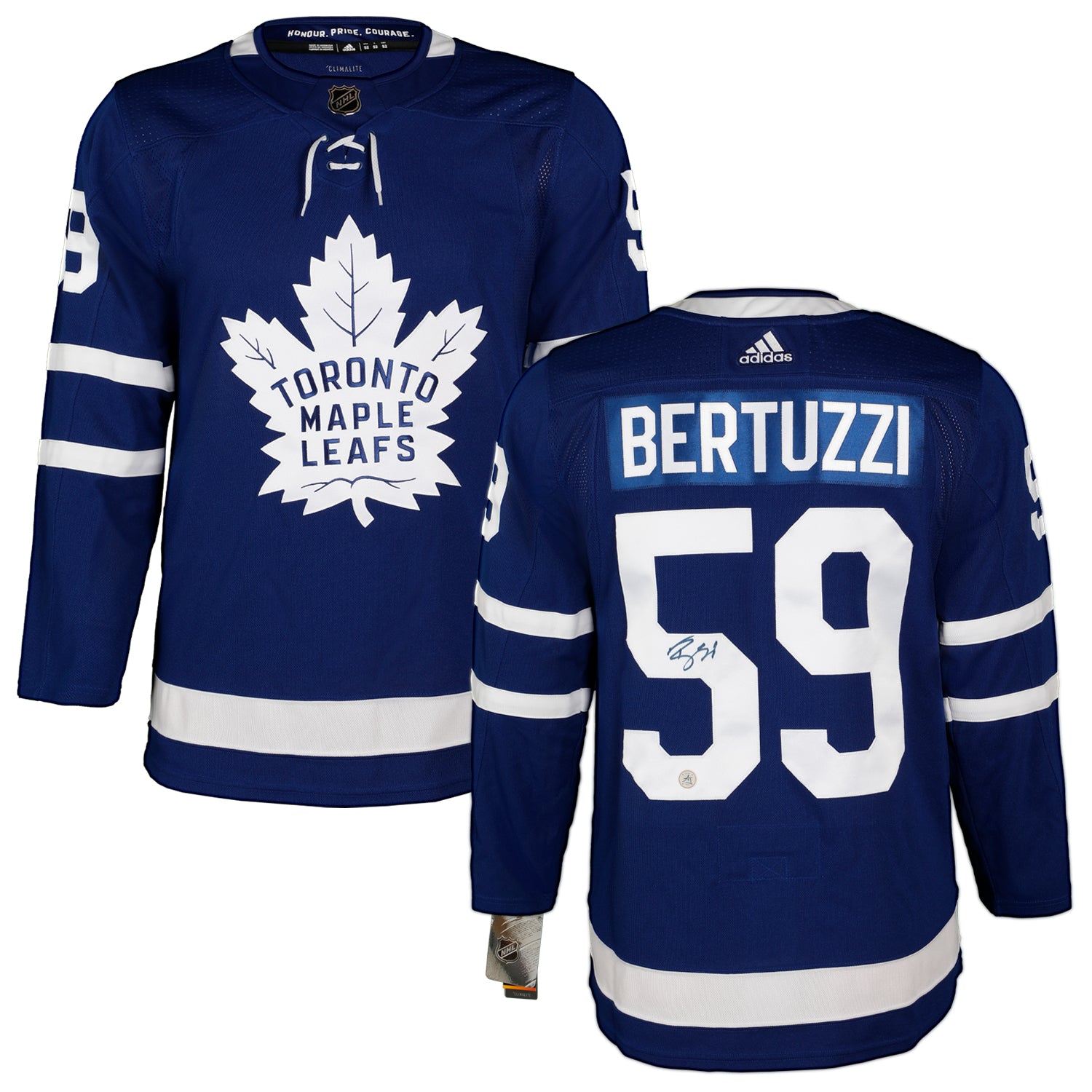 AJ Sports | Tyler Bertuzzi Autographed Toronto Maple Leafs Blue