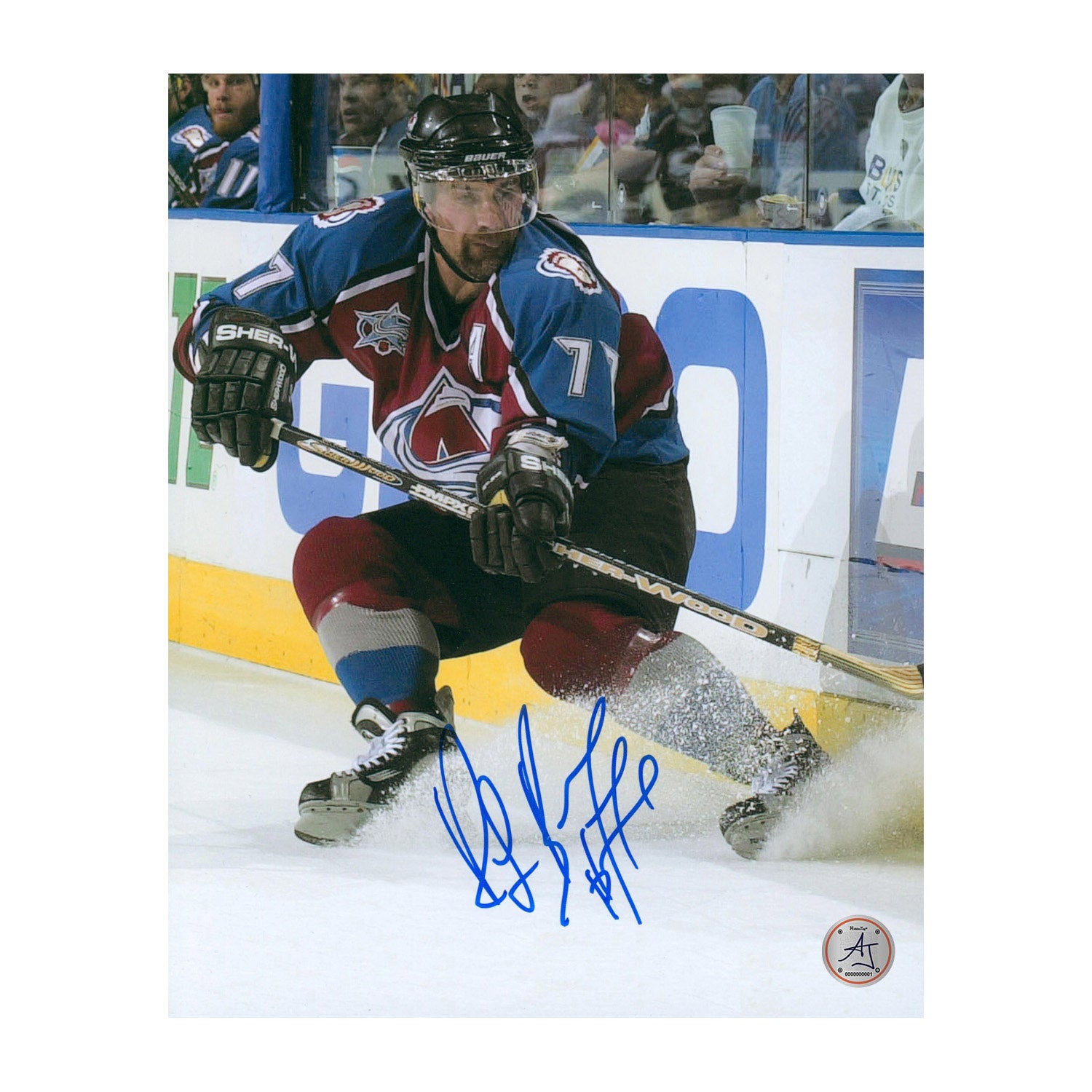 AJ Sports | Ray Bourque Signed Colorado Avalanche Snowstorm 8x10 Photo