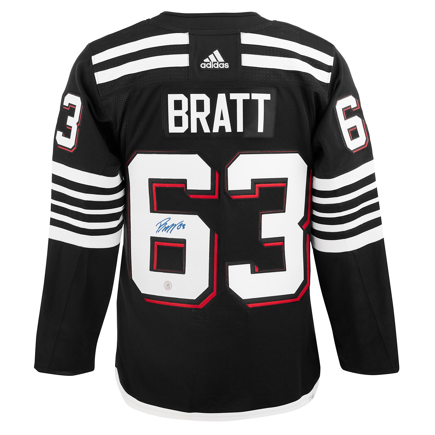 AJ Sports | Jesper Bratt Signed New Jersey Devils Alternate Black