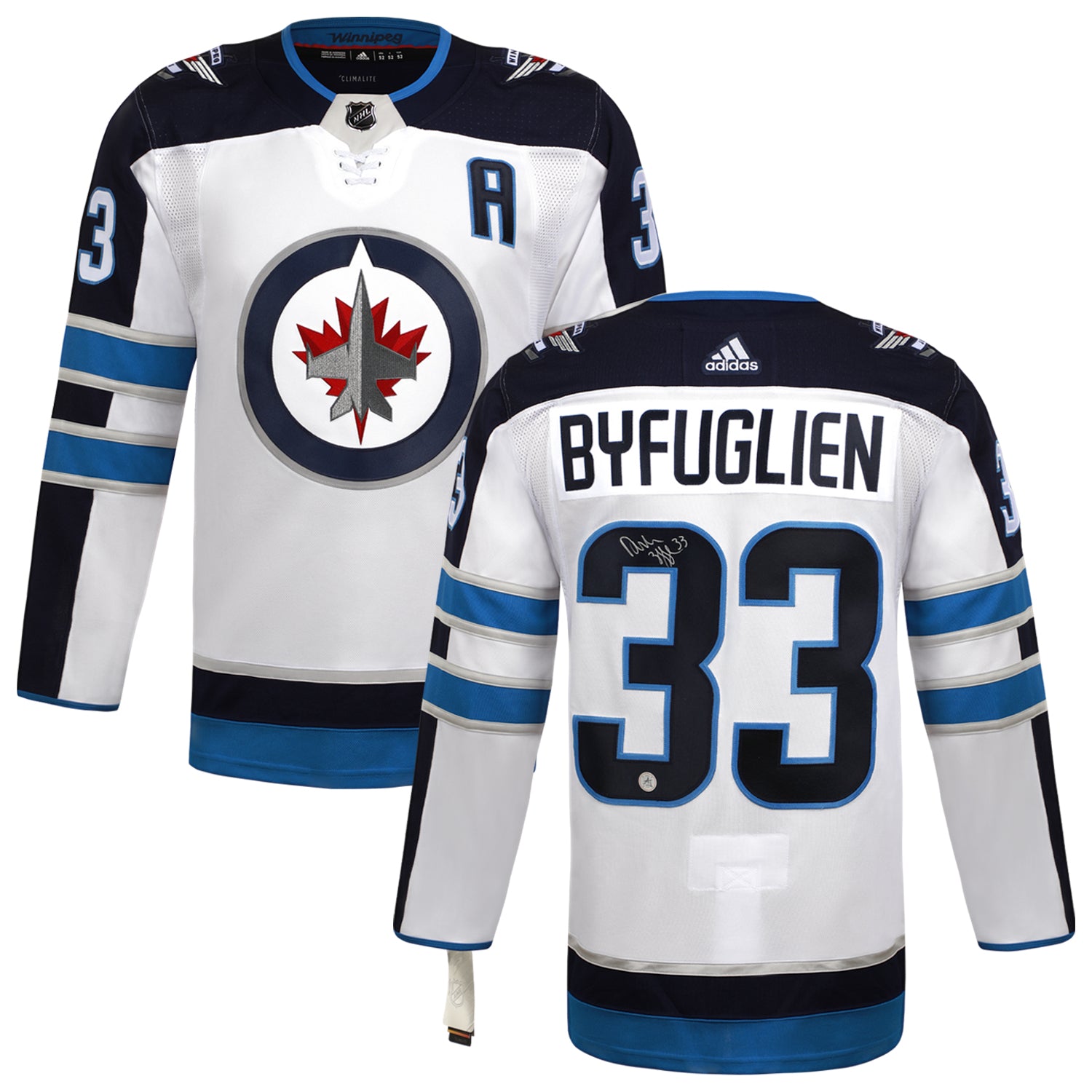 AJ Sports | Dustin Byfuglien Autographed Winnipeg Jets White