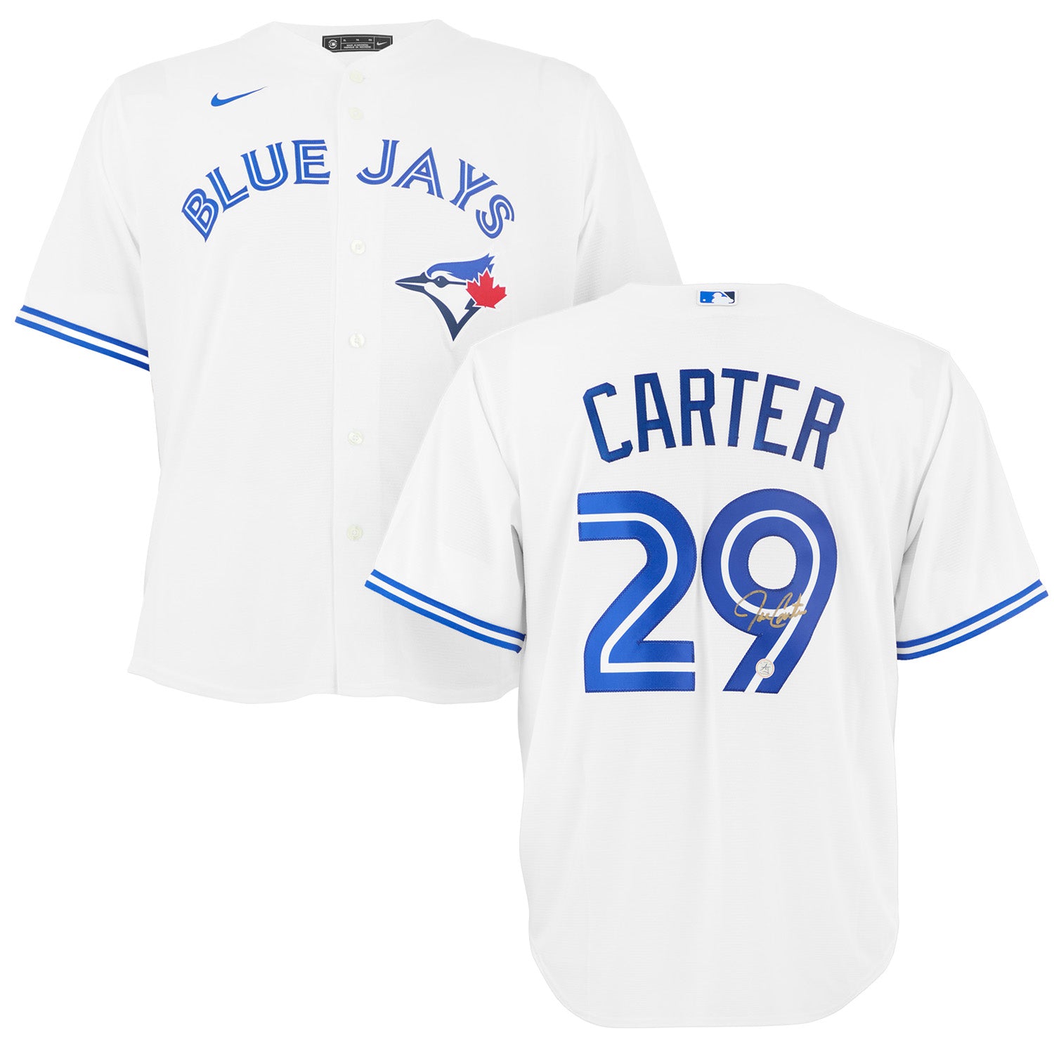 AJ Sports | Joe Carter Autographed Toronto Blue Jays White Nike