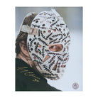 AJ Sports | Gerry Cheevers Autographed Boston Bruins Mask Close-Up 8x10 Photo