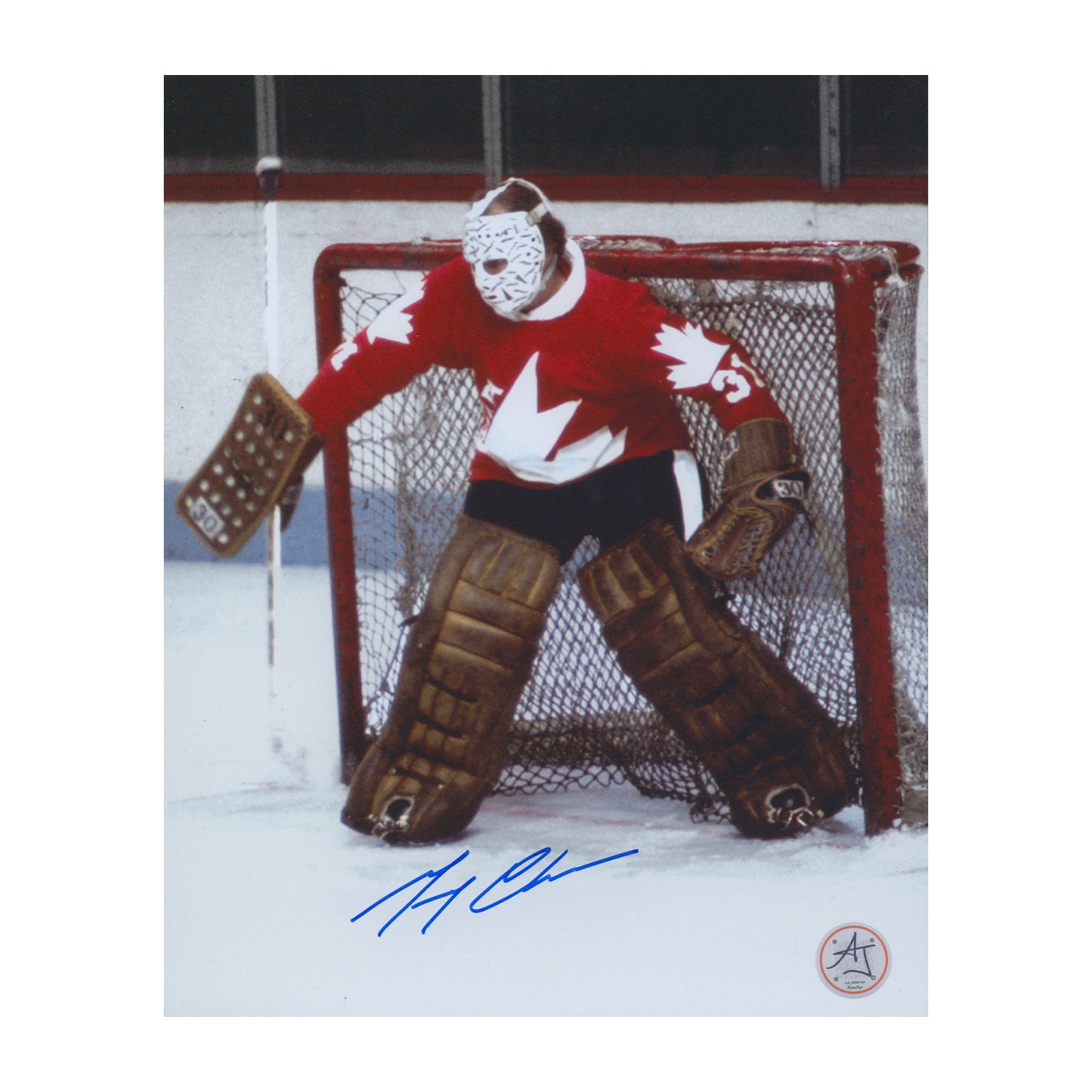 Jean Cheevers AJ Sports | Gerry Cheevers Team Canada Autographed Hockey Canada Cup ...