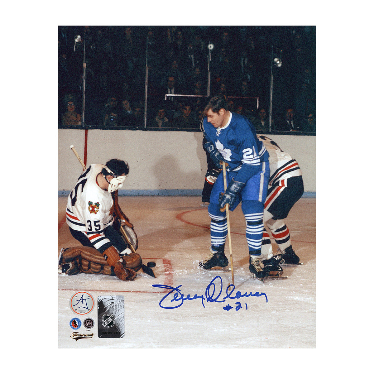 AJ Sports | Terry Clancy Autographed Toronto Maple Leafs Game Action ...