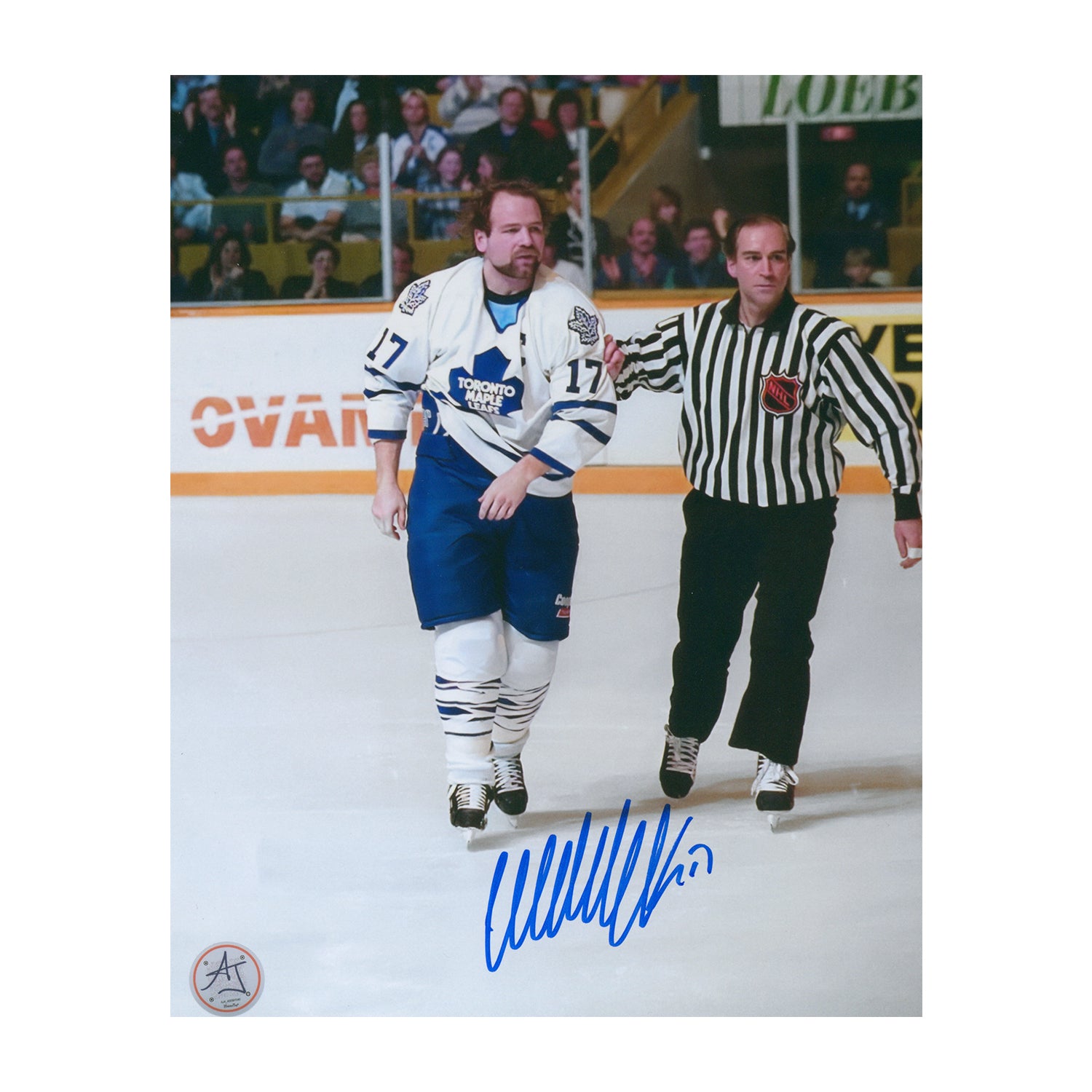 AJ Sports | Wendel Clark Autographed Toronto Maple Leafs Power Forward 8x10 Photo