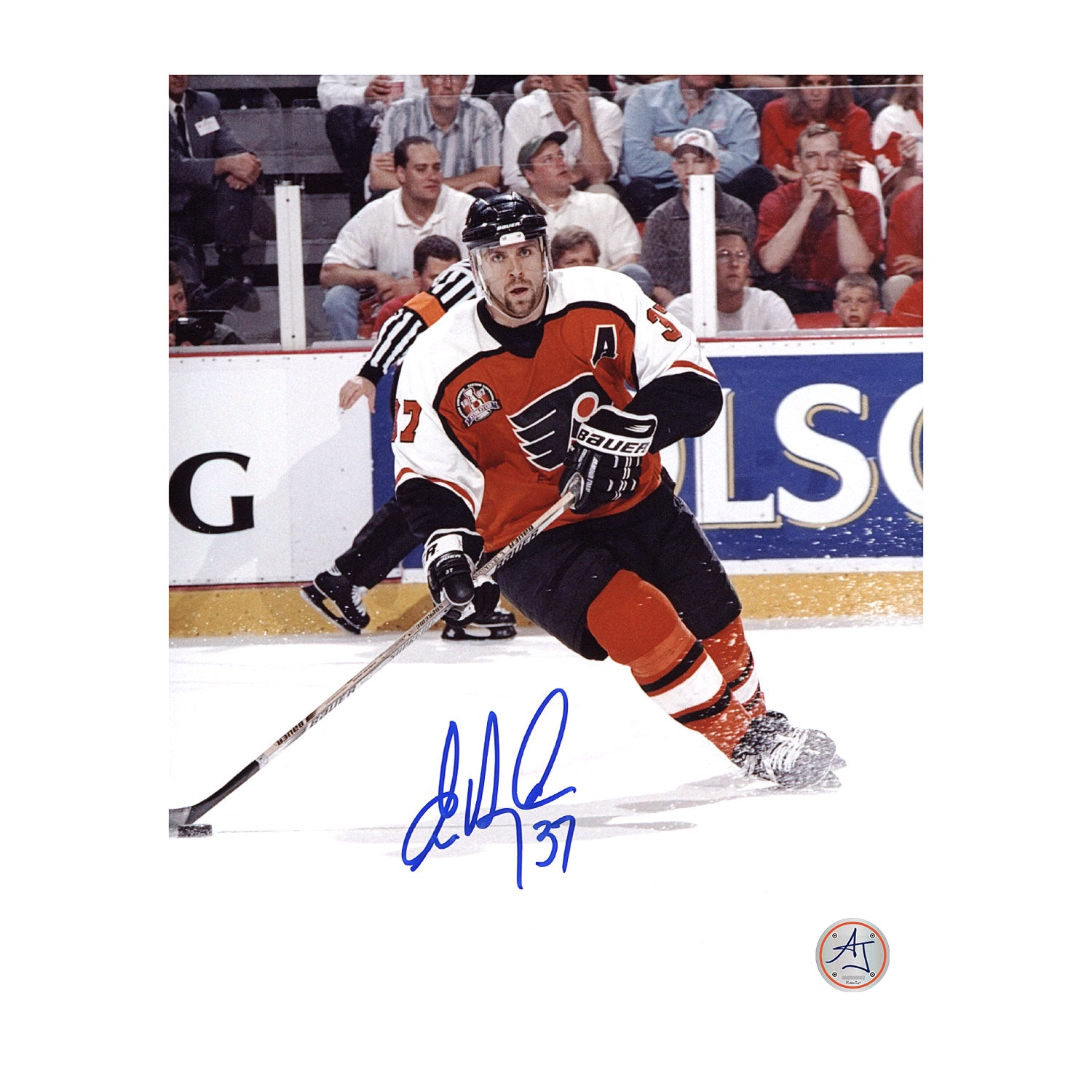 AJ Sports | Eric Desjardins Signed Philadelphia Flyers Playoff