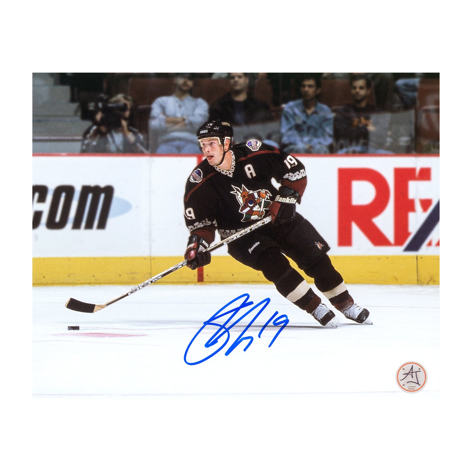AJ Sports | Shane Doan Signed Arizona Coyotes Kachina Uniform 8x10 Photo