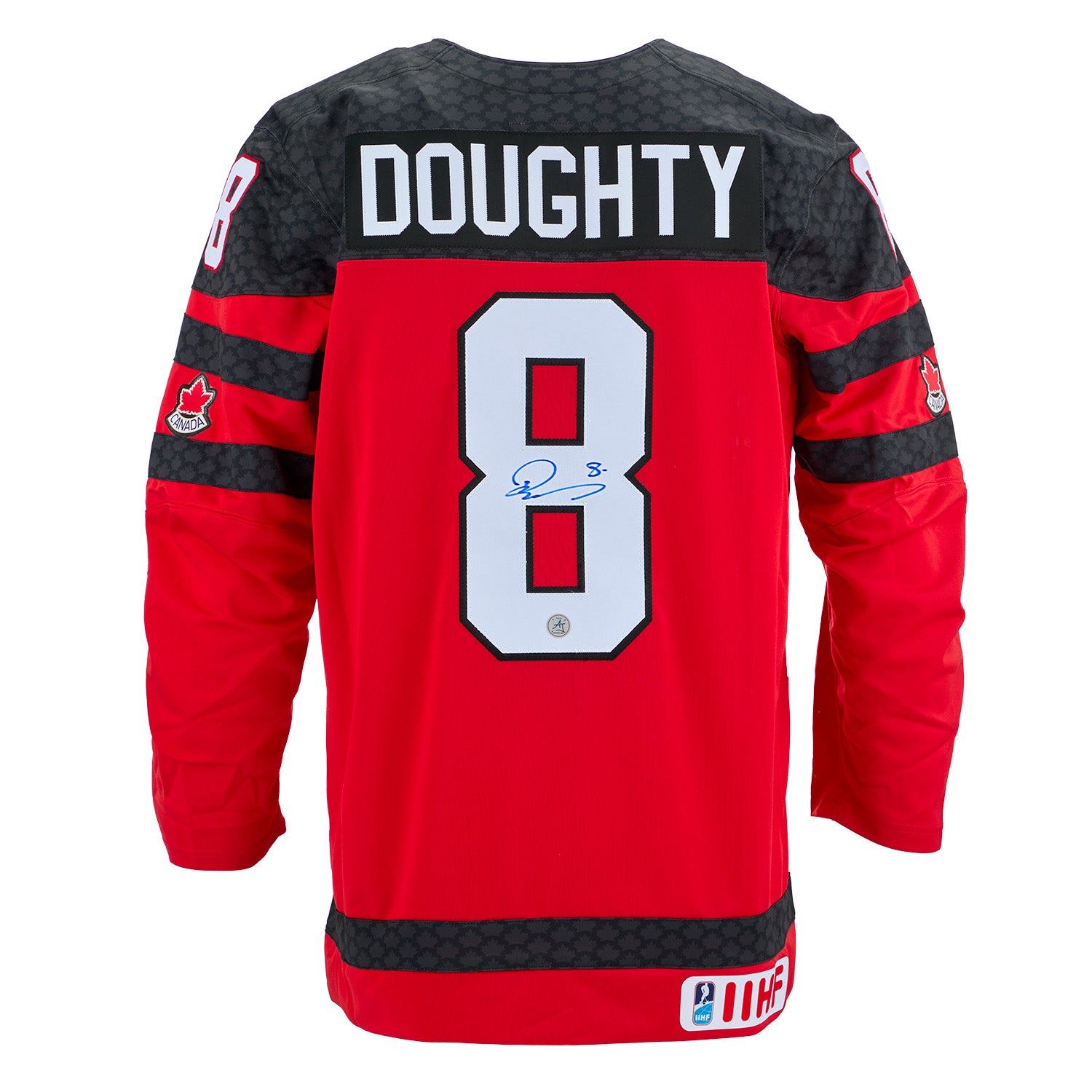 AJ Sports | Drew Doughty Autographed Team Canada Red Nike Hockey