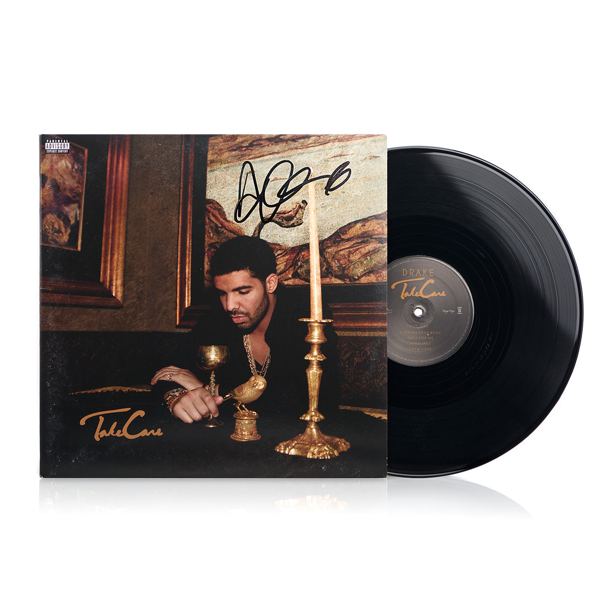 BB Authenticated | Drake Signed Take Care Record Album With PSA COA ...