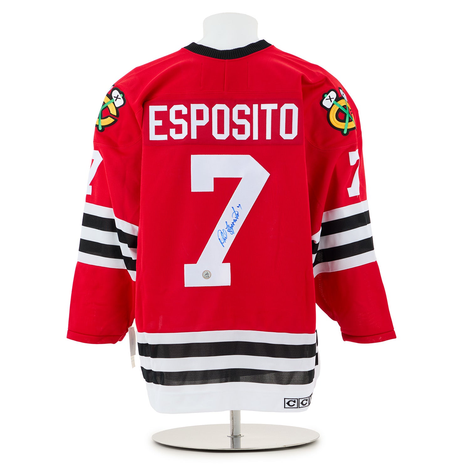 AJ Sports Phil Esposito Autographed Chicago Blackhawks Vintage