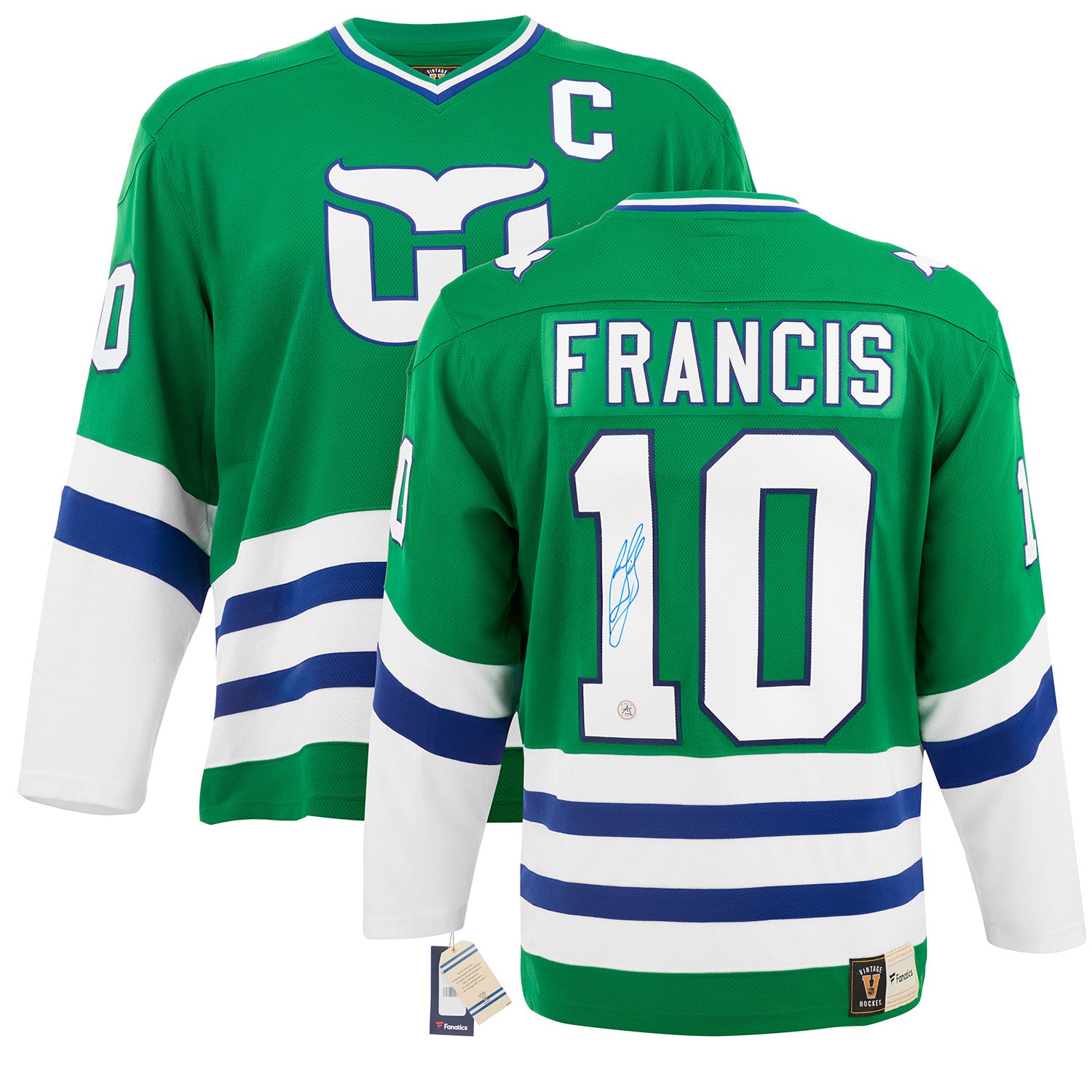 AJ Sports | Ron Francis Signed Hartford Whalers Throwback