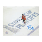 AJ Sports | Johnny Gaudreau Autographed Calgary Flames Aerial Pursuit 8x10 Photo