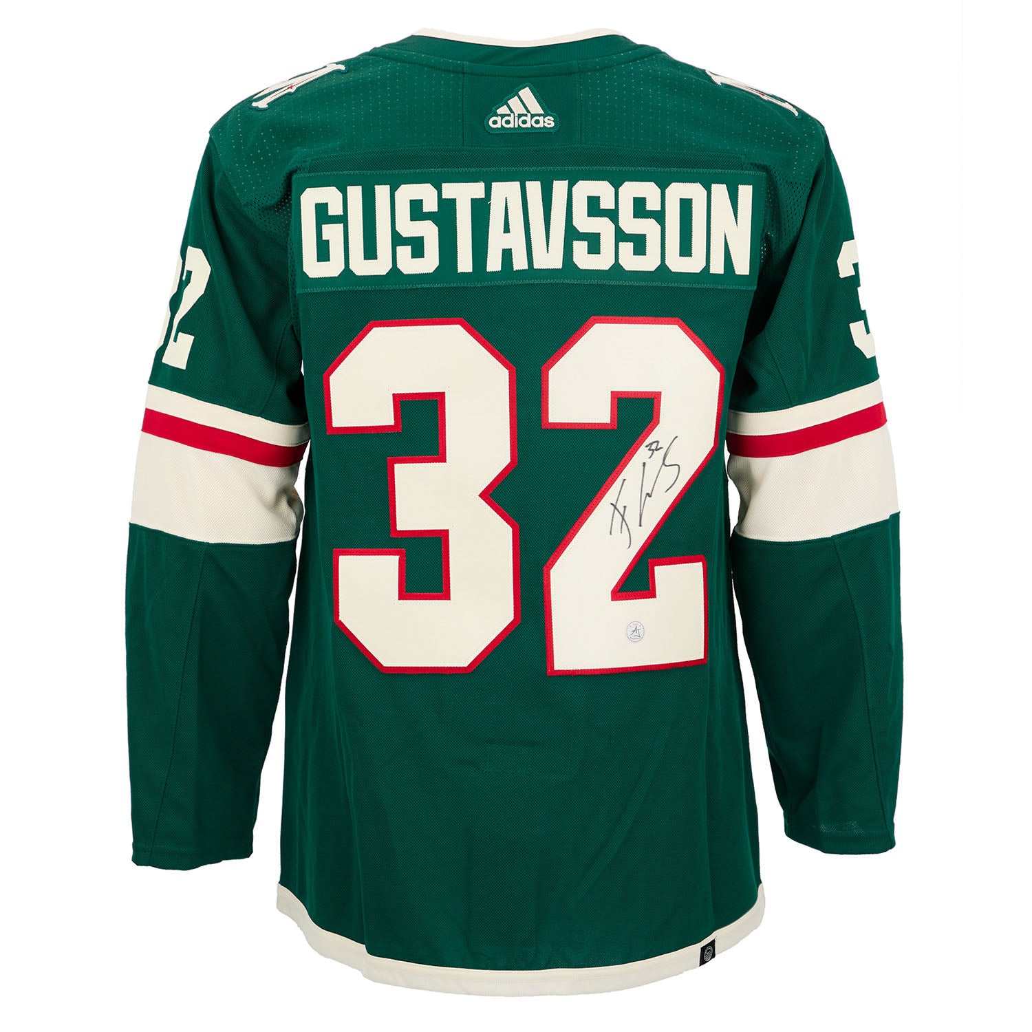 AJ Sports | Filip Gustavsson Autographed Minnesota Wild Green