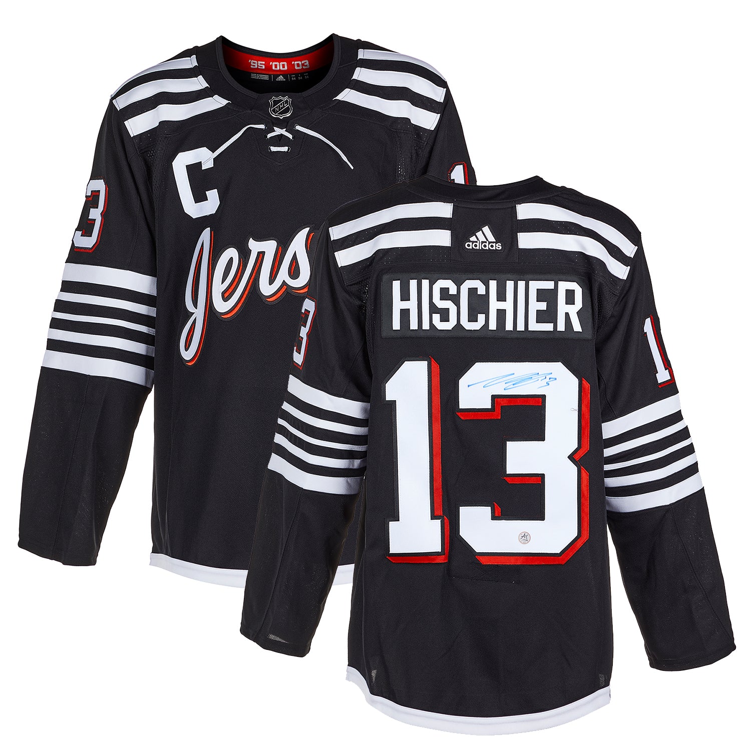 AJ Sports | Nico Hischier Signed New Jersey Devils Alternate
