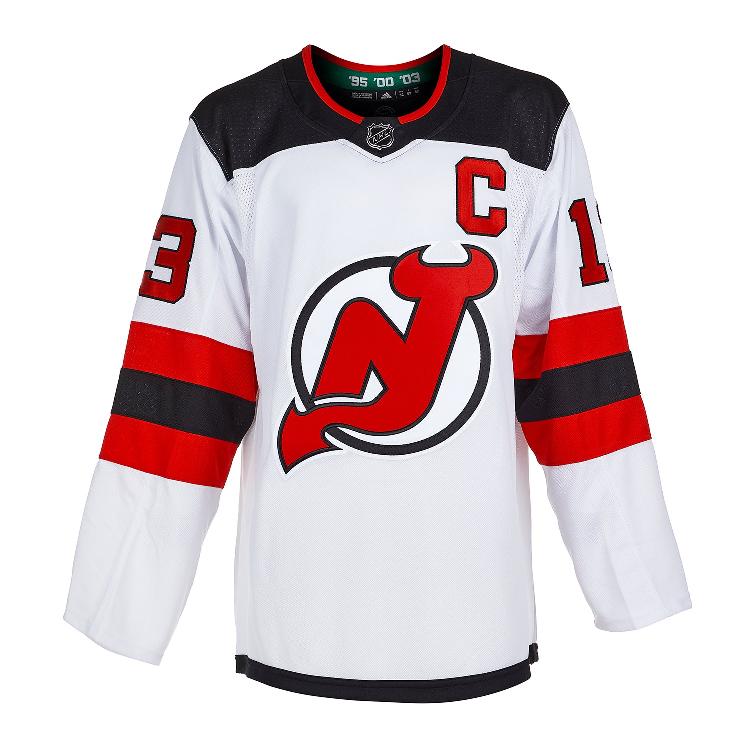 AJ Sports | Nico Hischier Signed New Jersey Devils White adidas Jersey