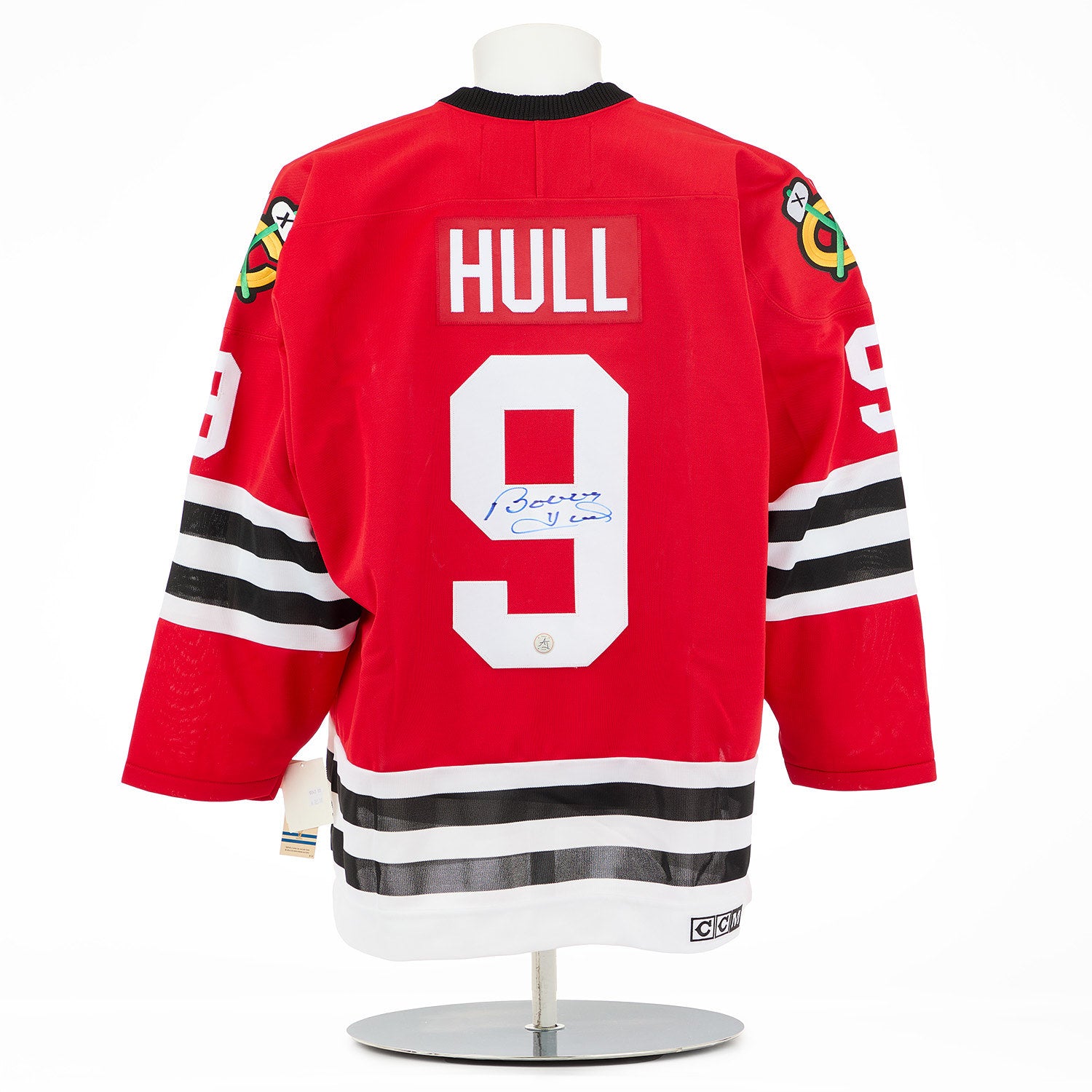 AJ Sports Bobby Hull Autographed Chicago Blackhawks Vintage CCM