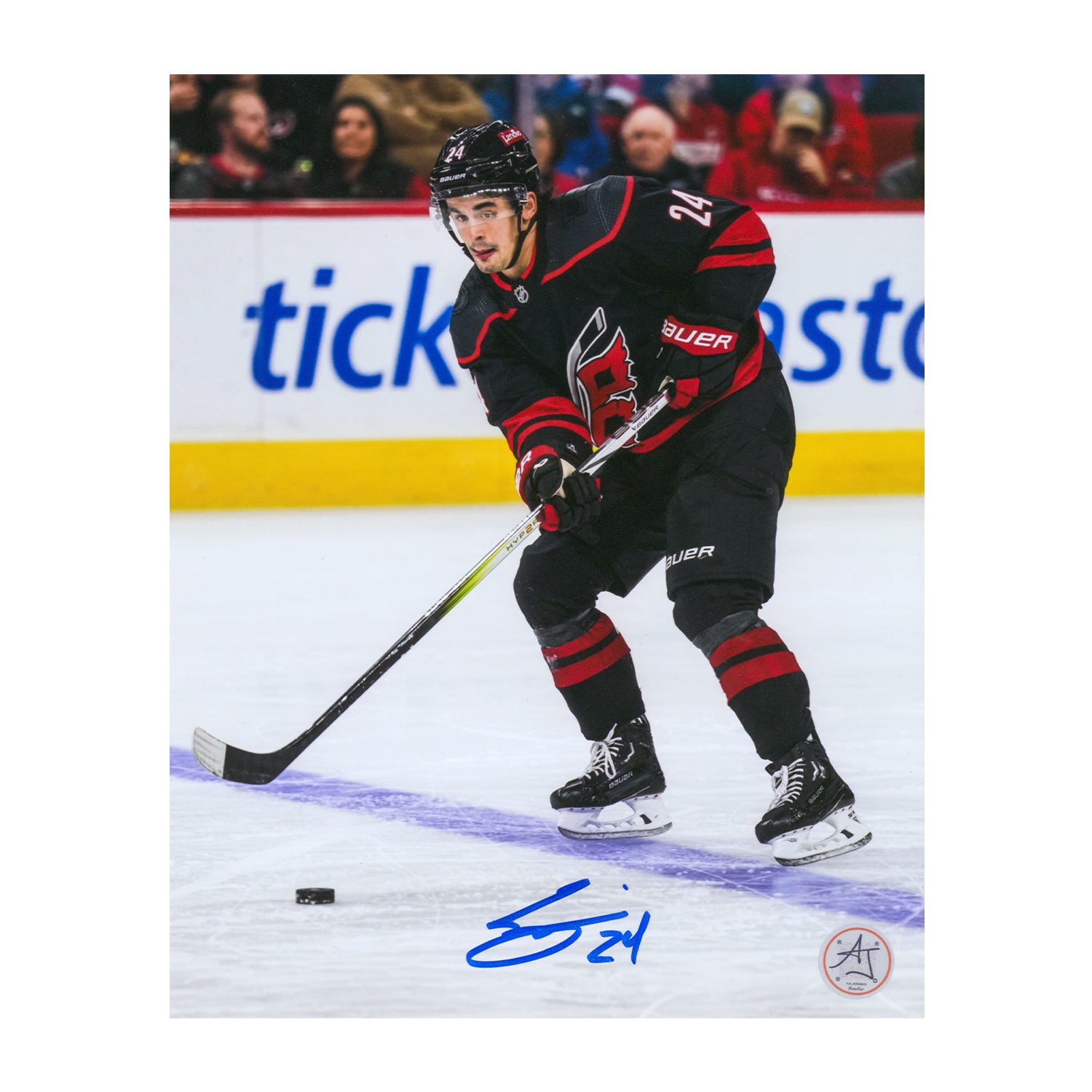 AJ Sports | Seth Jarvis Autographed Carolina Hurricanes Breakout