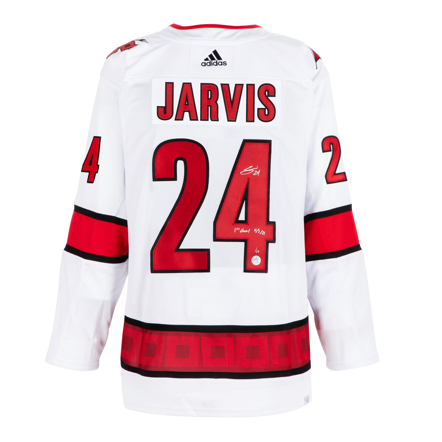 AJ Sports | Seth Jarvis Carolina Hurricanes Signed & Dated 1st