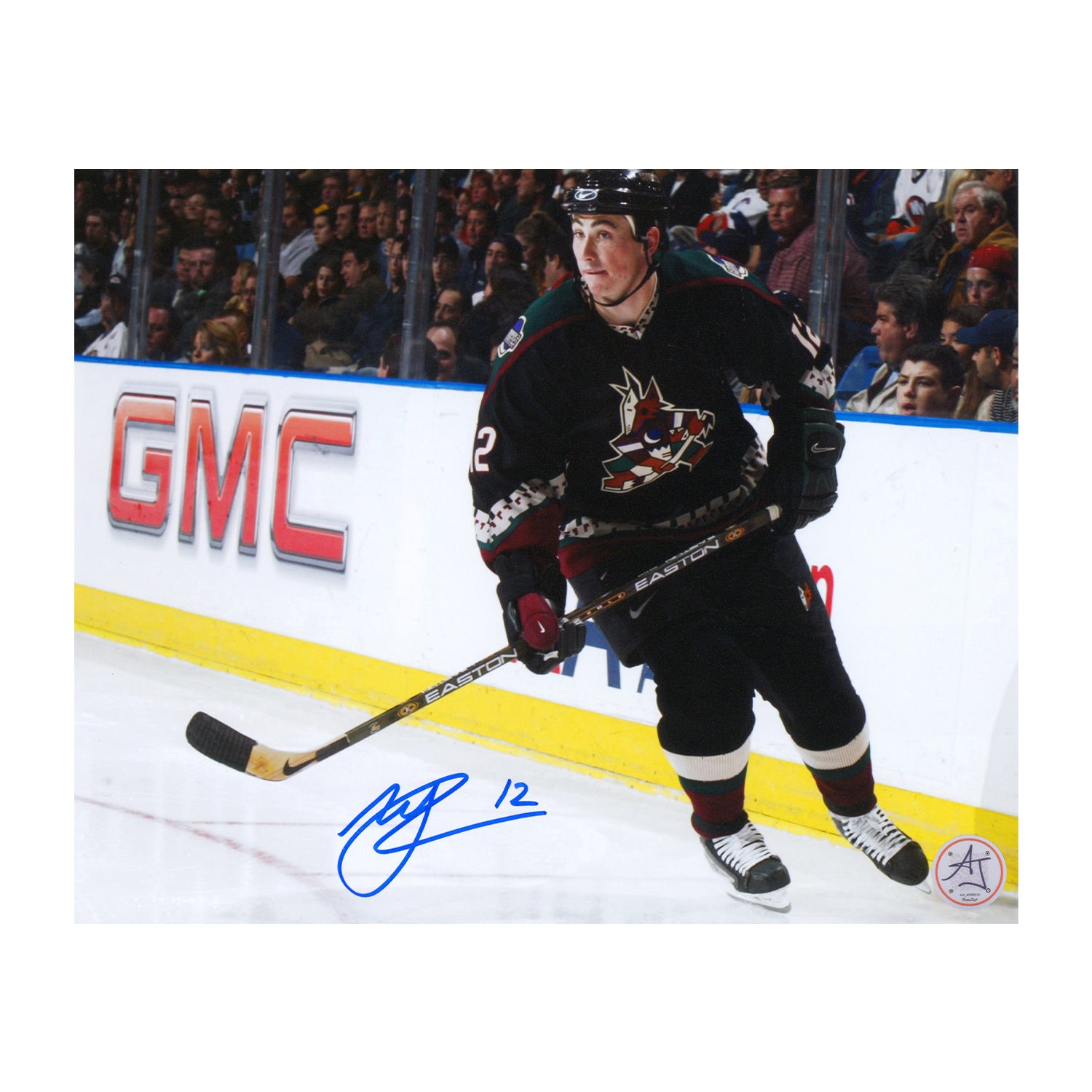 AJ Sports | Mike Johnson Signed Phoenix Coyotes Vintage Uniform 8x10 Photo