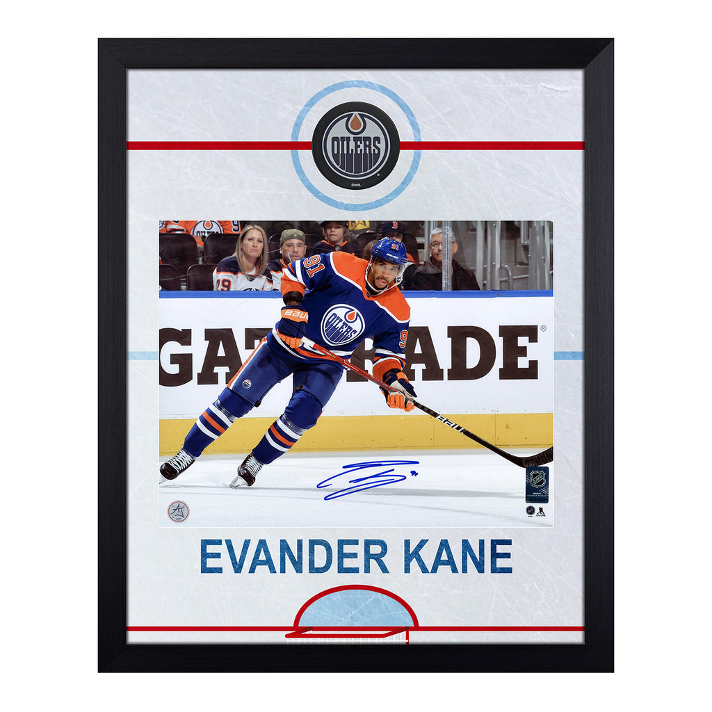 AJ Sports  Evander Kane Signed Edmonton Oilers White Adidas Jersey