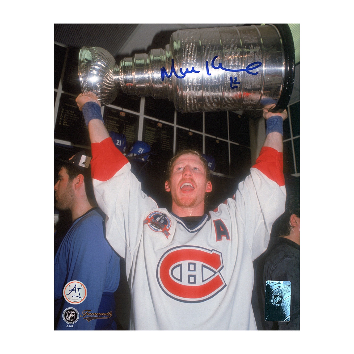 スポーツ選手 Heart foundation for men autograph AJ Sports | Mike Keane Autographed Montreal Canadiens 1993 Stanley