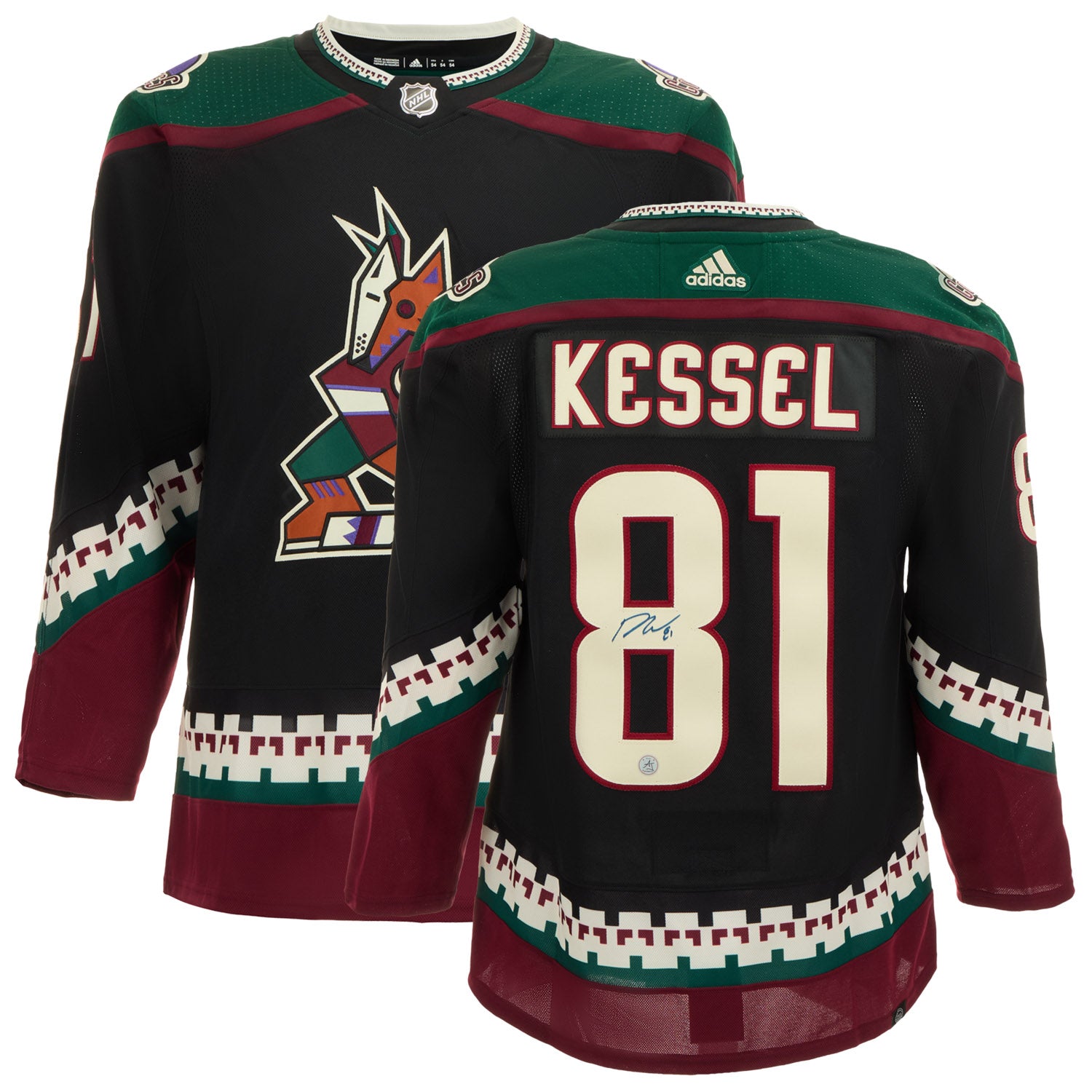 AJ Sports | Phil Kessel Signed Arizona Coyotes Black Kachina