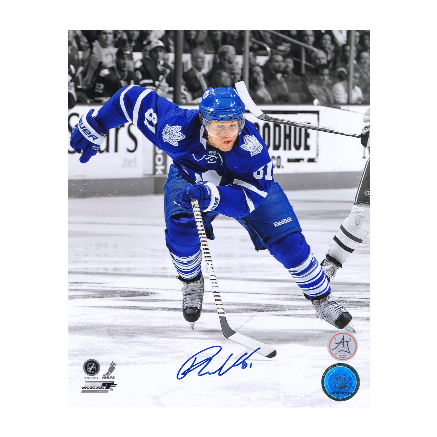 AJ Sports | Phil Kessel Autographed Toronto Maple Leafs Color Isolation 8x10 Photo