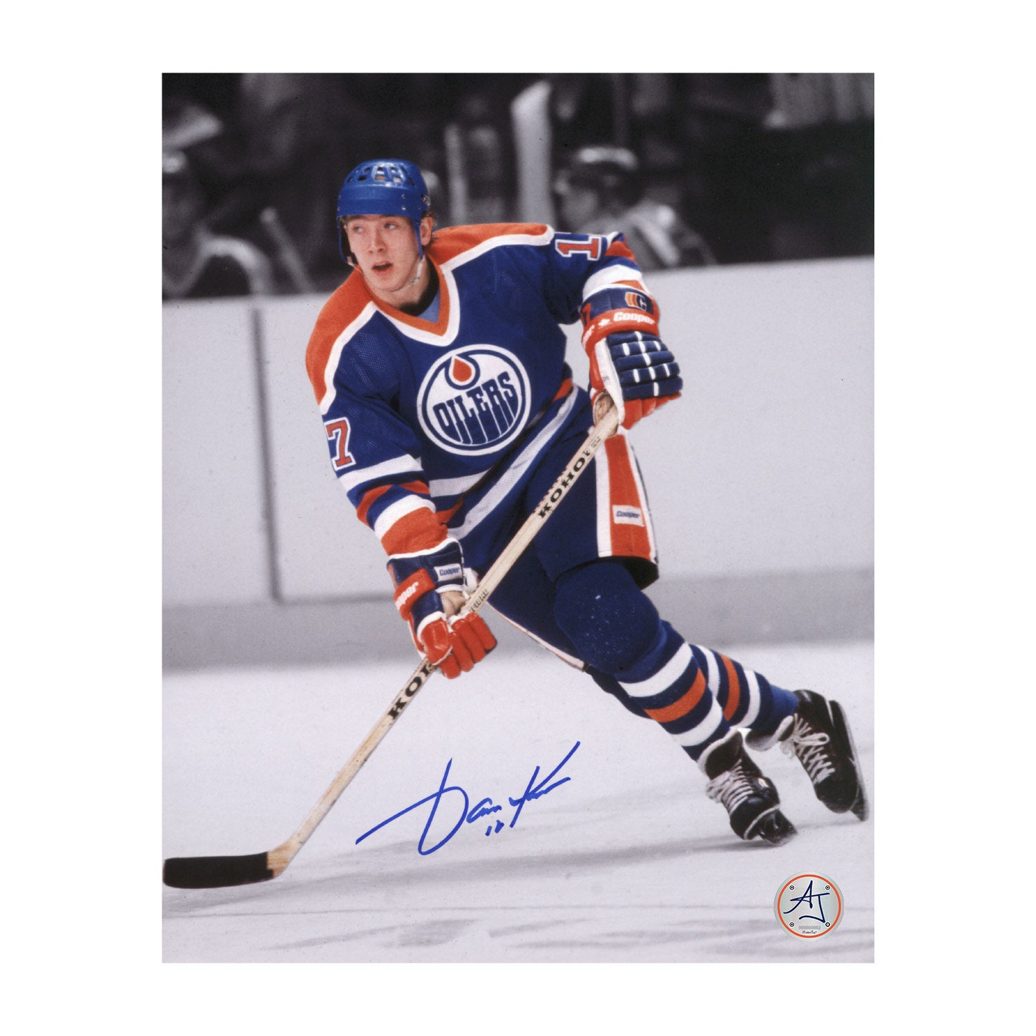 AJ Sports | Jari Kurri Autographed Edmonton Oilers Color Isolation