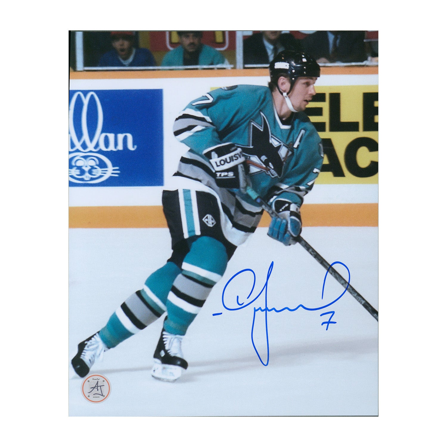AJ Sports | Igor Larionov Autographed San Jose Sharks Game Action 8x10 Photo