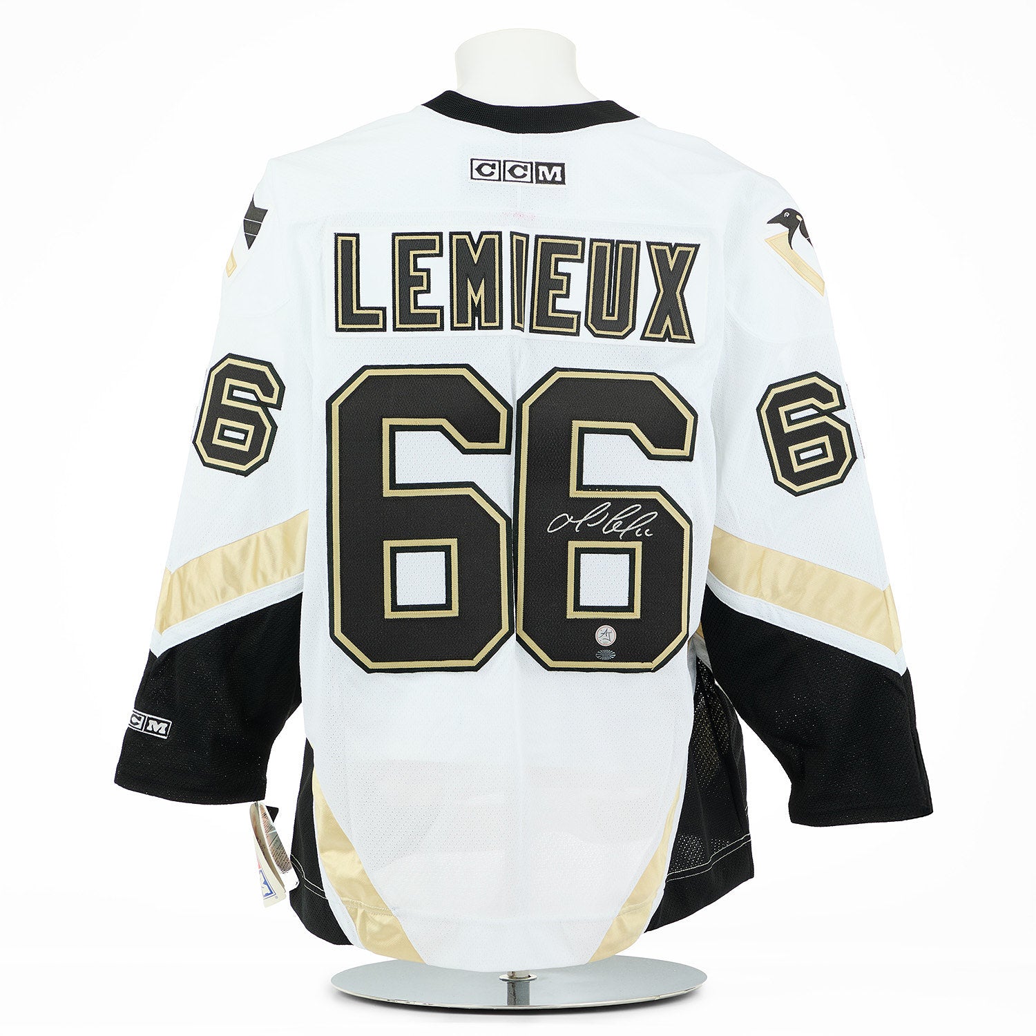 AJ Sports Mario Lemieux Signed Pittsburgh Penguins Final Season