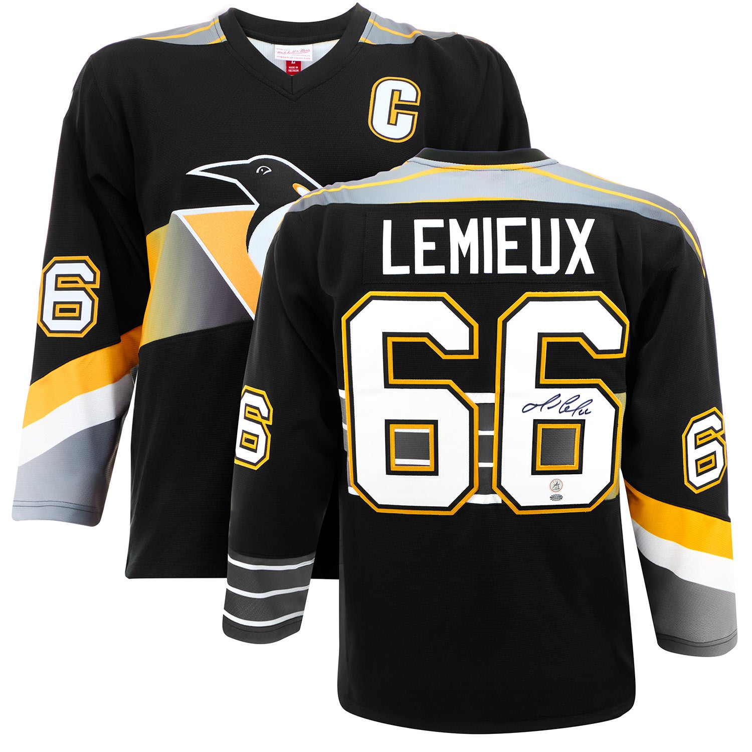 AJ Sports | Mario Lemieux Signed Pittsburgh Penguins Mitchell