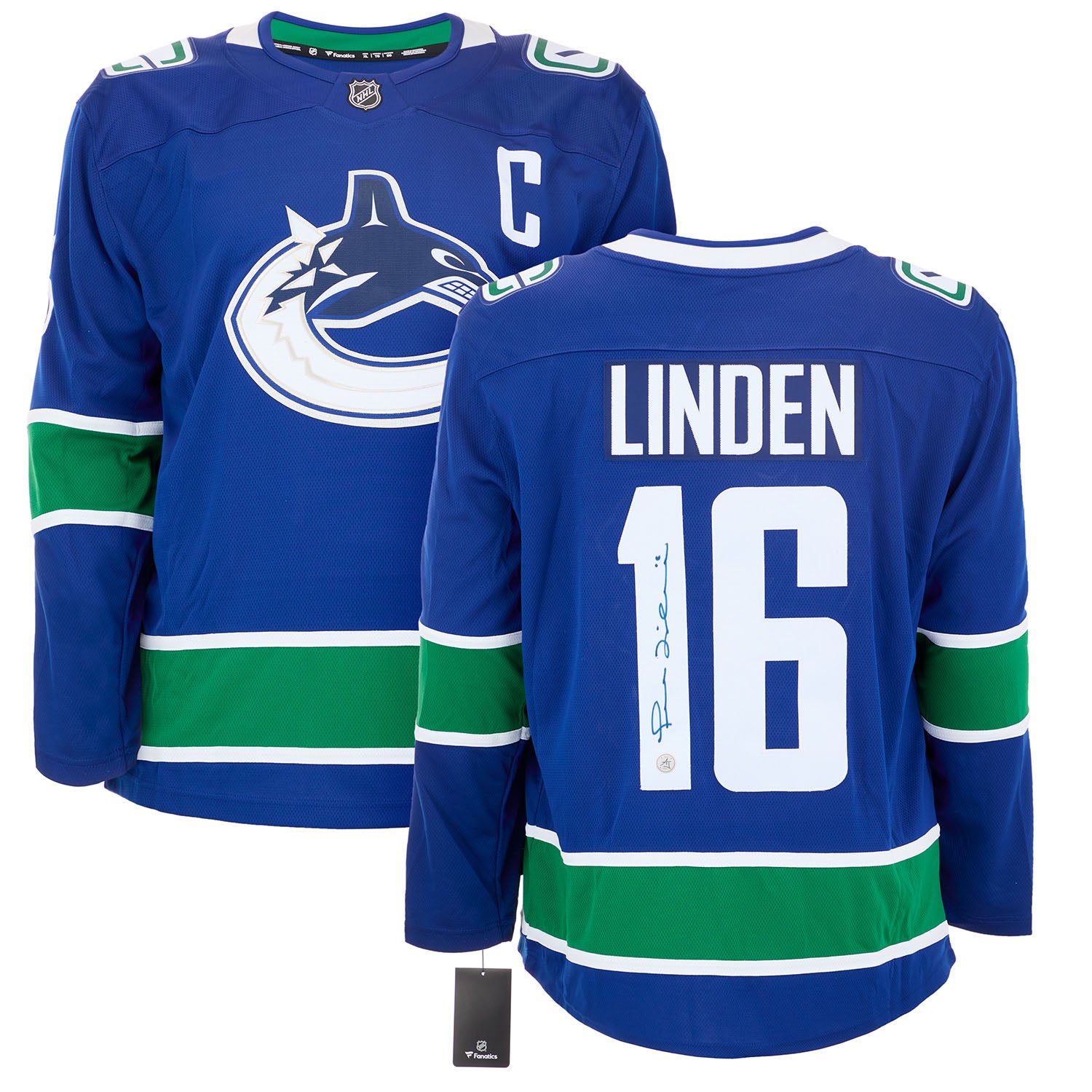 AJ Sports | Trevor Linden Autographed Vancouver Canucks Fanatics