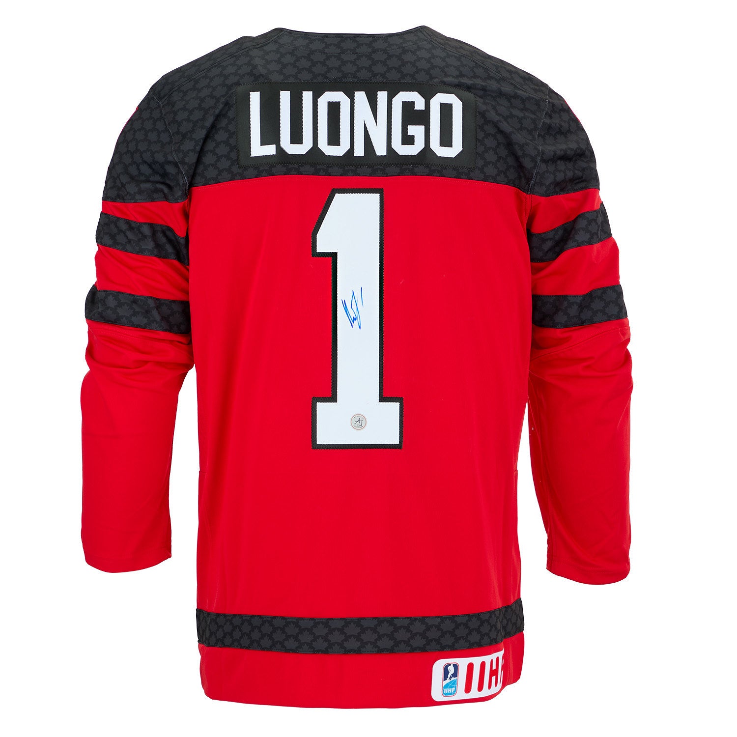 AJ Sports | Roberto Luongo Autographed Team Canada Red Nike Hockey