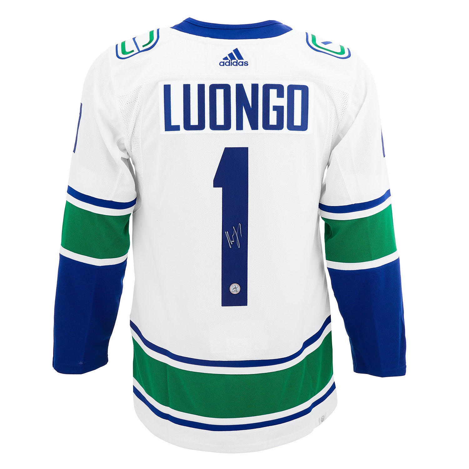 AJ Sports | Roberto Luongo Signed Vancouver Canucks White adidas