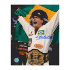AJ Sports | Lyoto Machida Autographed UFC Championship Belt 8x10 Photo