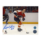 AJ Sports | Rick MacLeish Autographed Philadelphia Flyers Puck Rush 8x10 Photo