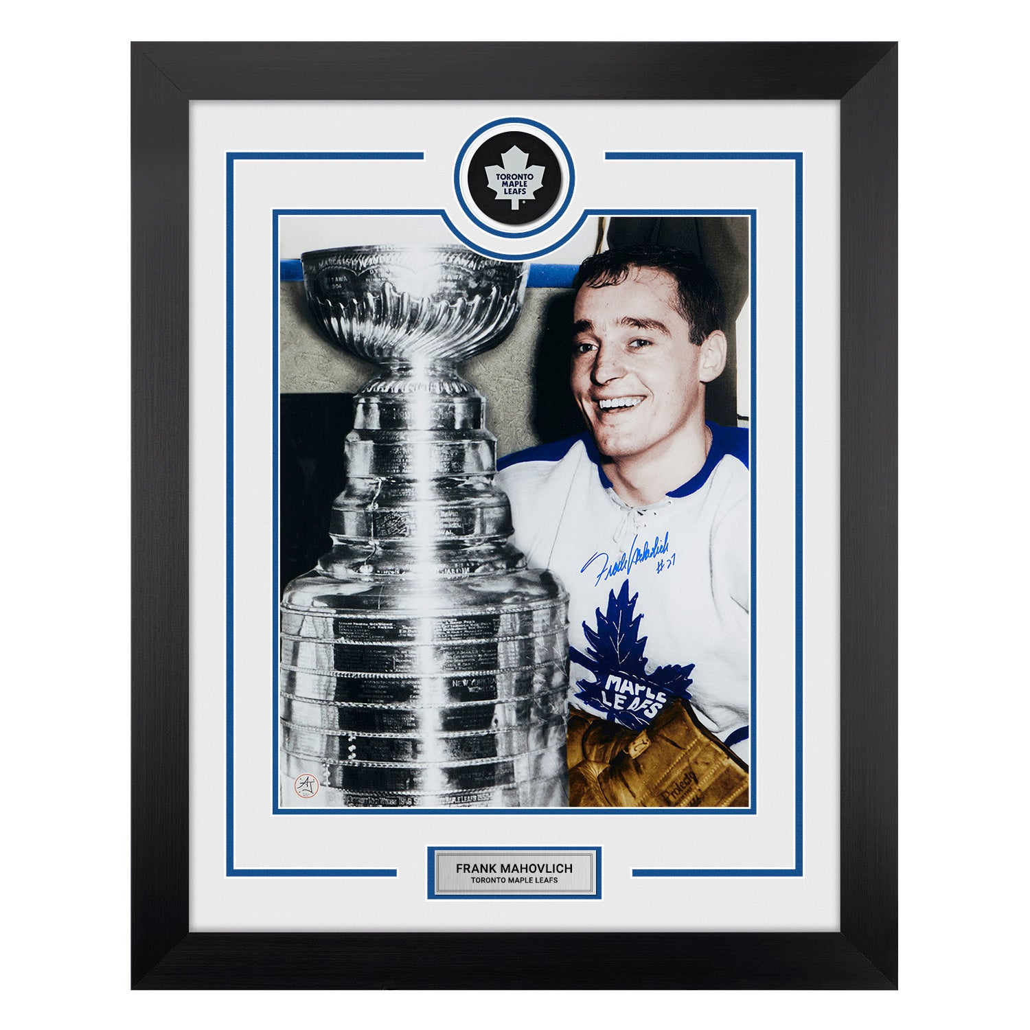 AJ Sports | Frank Mahovlich Autographed Toronto Maple Leafs Puck