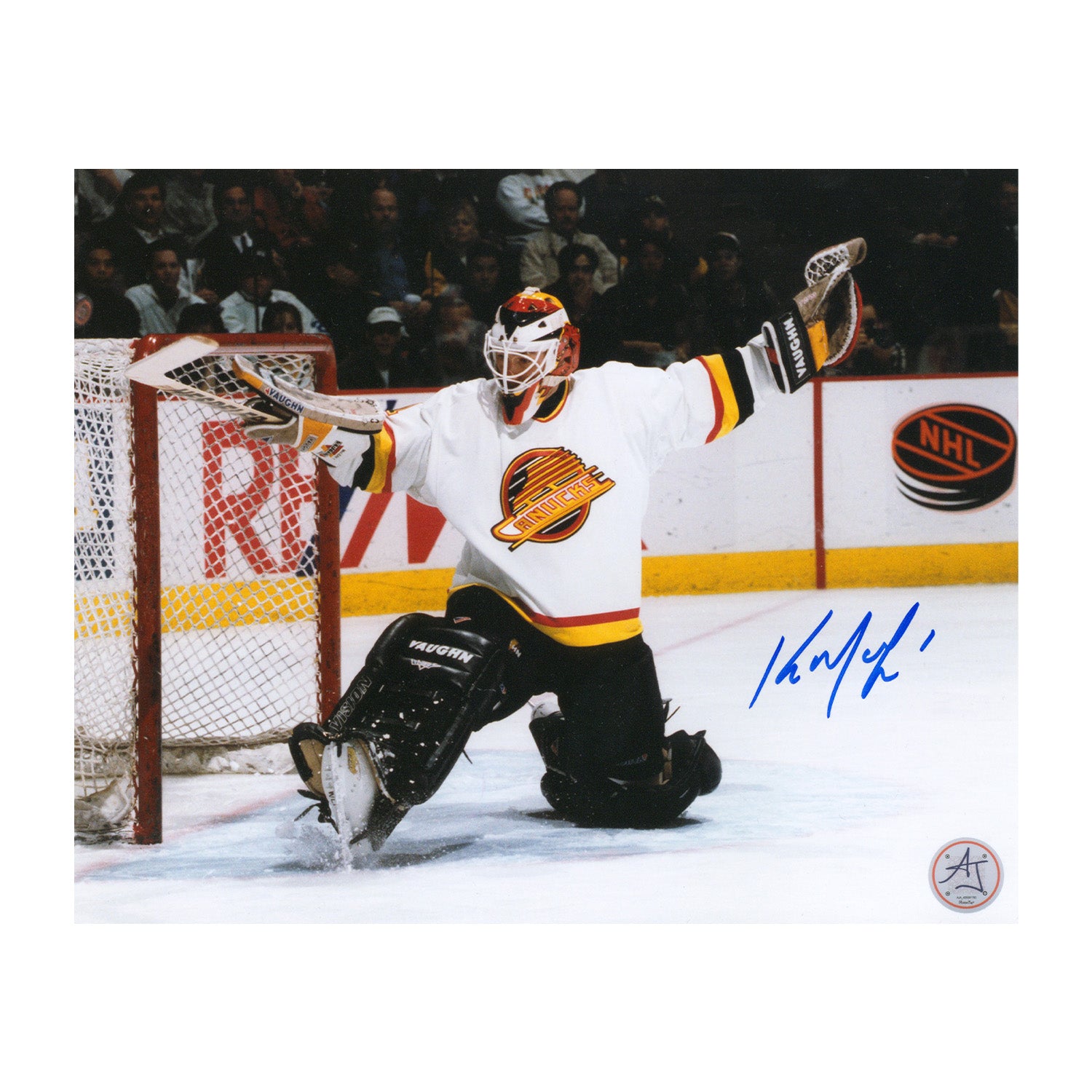 477 大リーグカード　マイケル.タッカー AJ Sports | Kirk Mclean Autographed Vancouver Canucks Kick Save