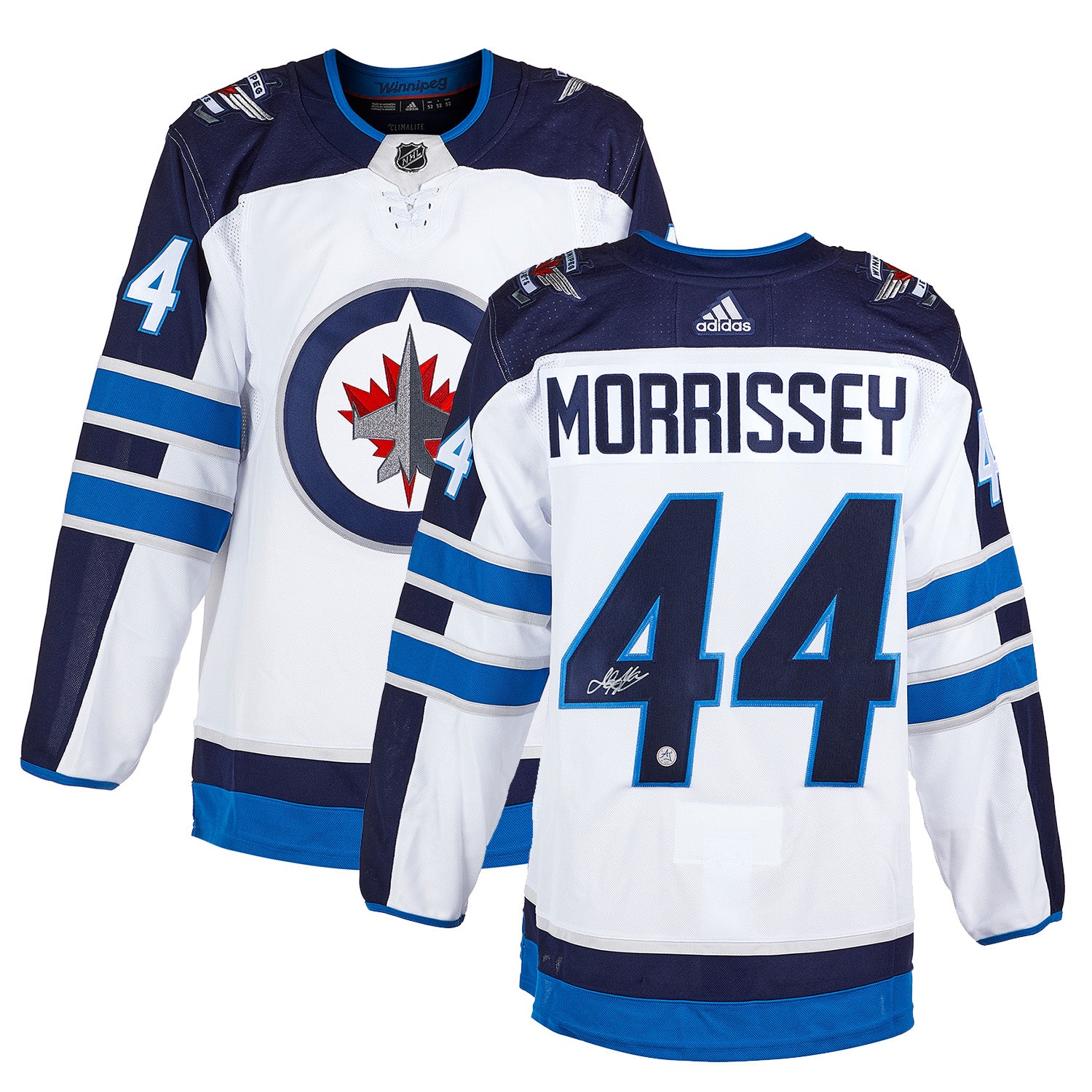 AJ Sports | Josh Morrissey Signed Winnipeg Jets White adidas Jersey