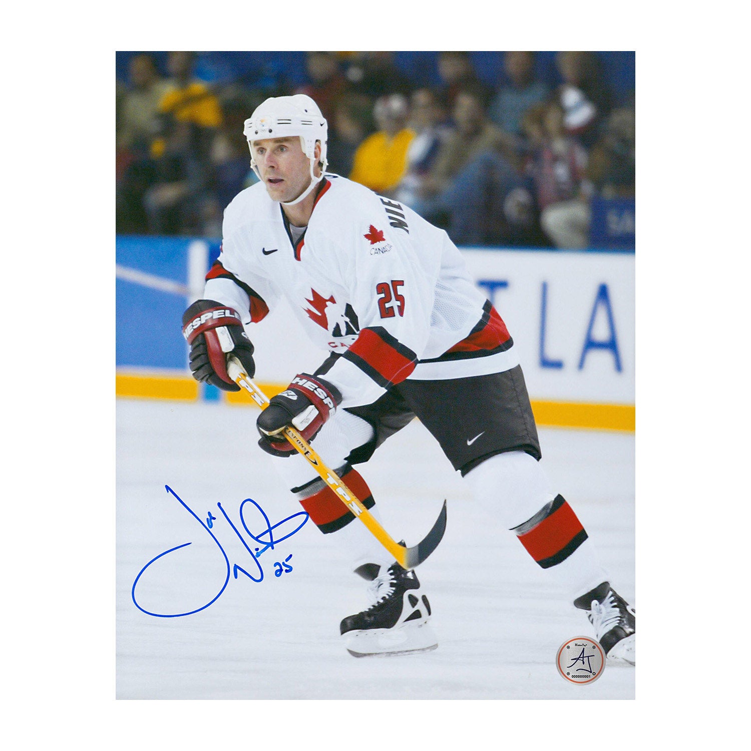 AJ Sports | Joe Nieuwendyk Team Canada Signed Olympic Hockey 8x10