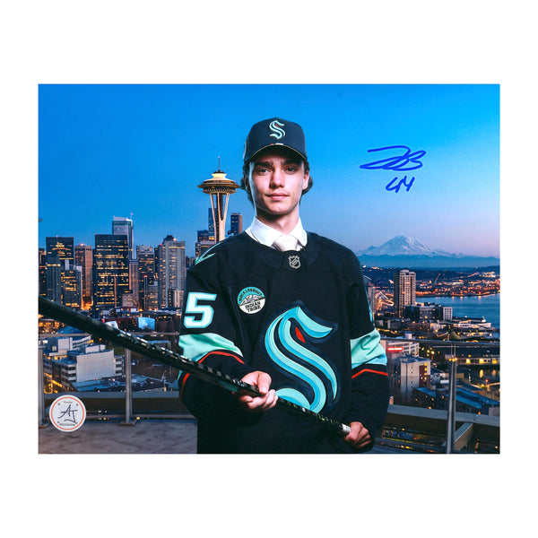 Jake O'Brien Signed Seattle Kraken NHL Entry Draft 8x10 Photo