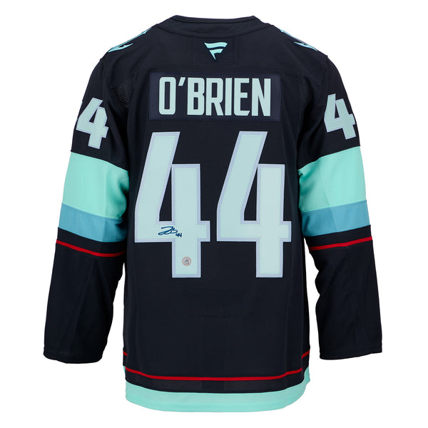 Jake O'Brien Autographed Seattle Kraken Fanatics Premium Jersey