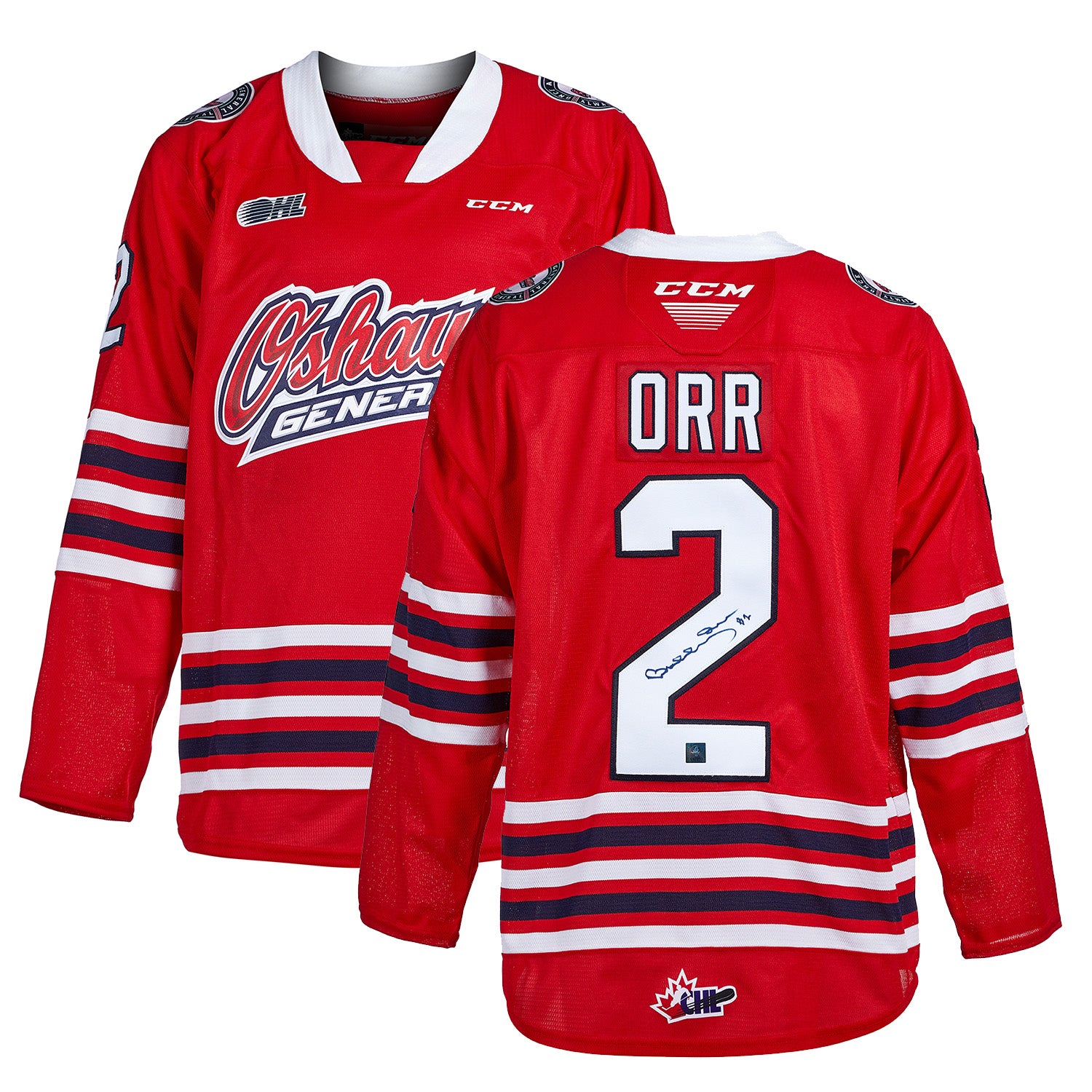 AJ Sports Bobby Orr Autographed Oshawa Generals CHL CCM Jersey