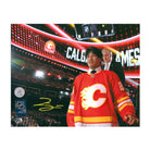 AJ Sports | Zayne Parekh Autographed Calgary Flames 2024 NHL Entry Draft 8x10 Photo