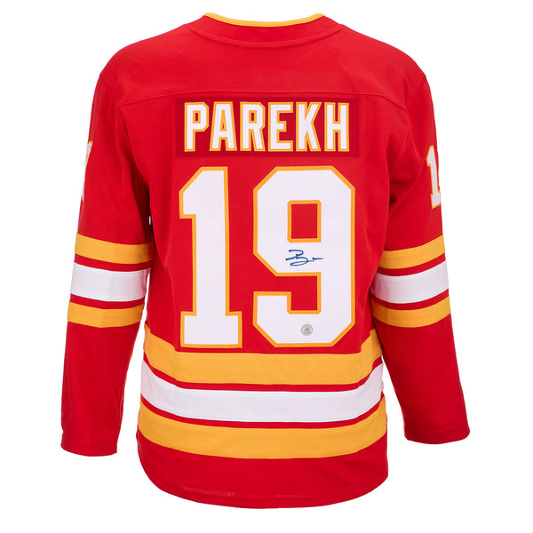 AJ Sports | Zayne Parekh Autographed Calgary Flames Fanatics
