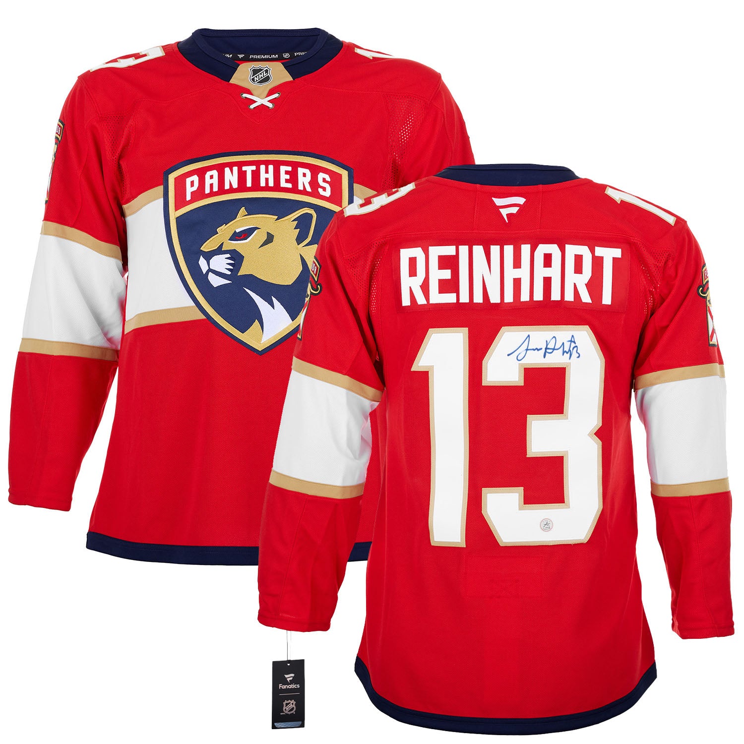 AJ Sports | Sam Reinhart Autographed Florida Panthers Fanatics