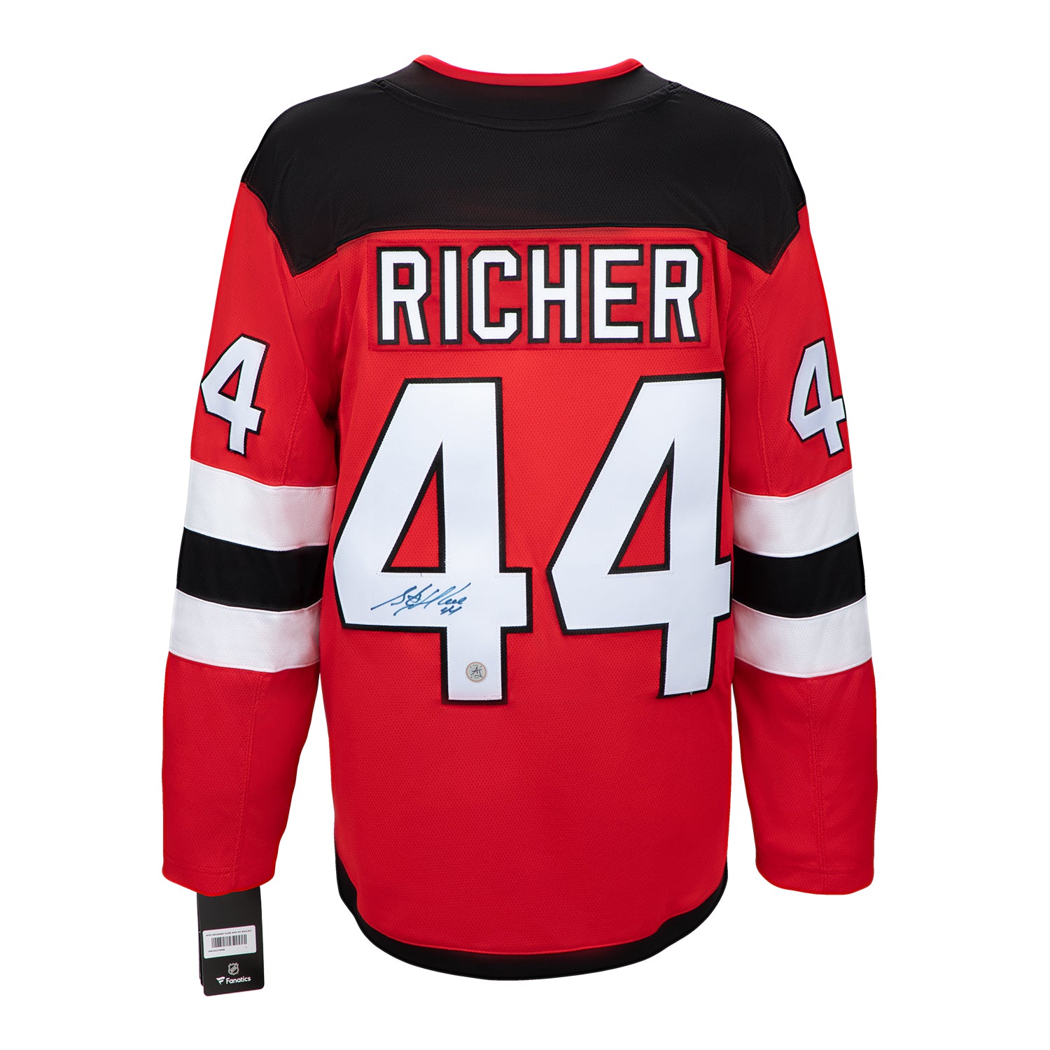 AJ Sports | Stephane Richer Autographed New Jersey Devils Red